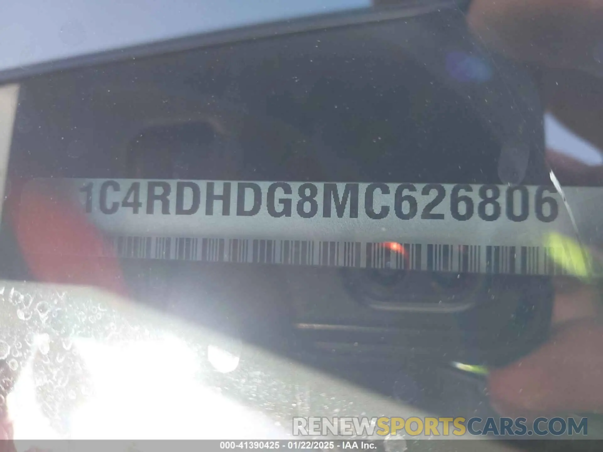 9 Photograph of a damaged car 1C4RDHDG8MC626806 DODGE DURANGO 2021