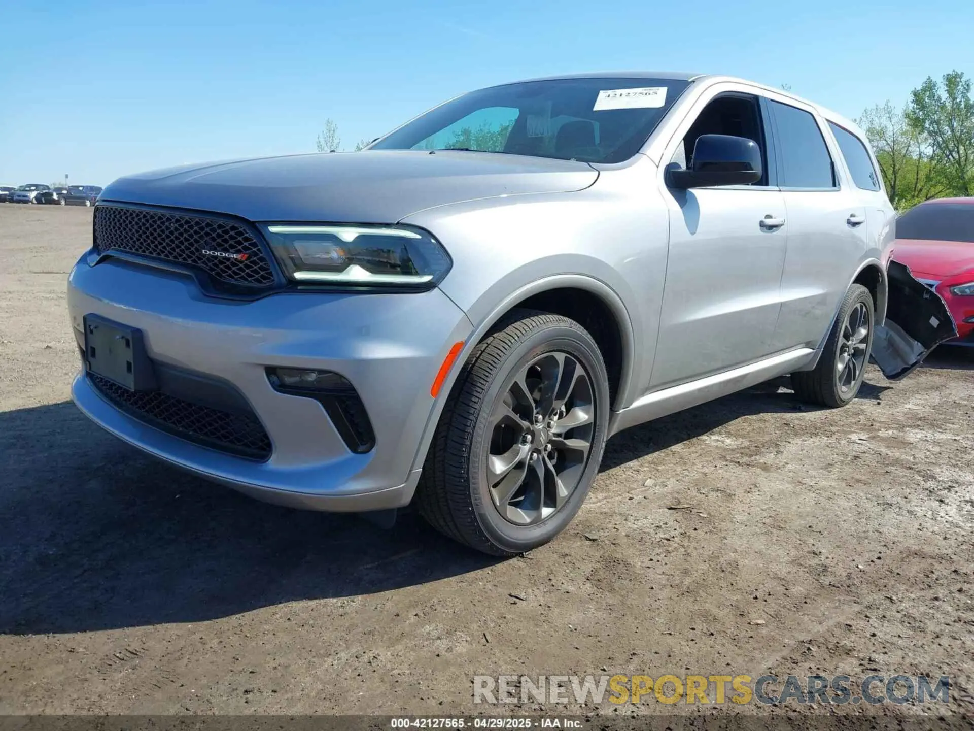 2 Photograph of a damaged car 1C4RDJAG0MC853595 DODGE DURANGO 2021