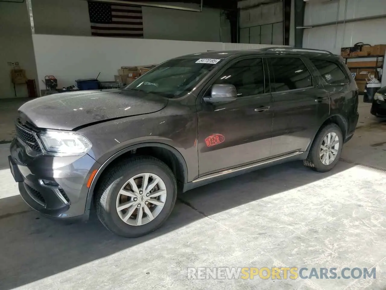 1 Photograph of a damaged car 1C4RDJAG2MC544596 DODGE DURANGO 2021