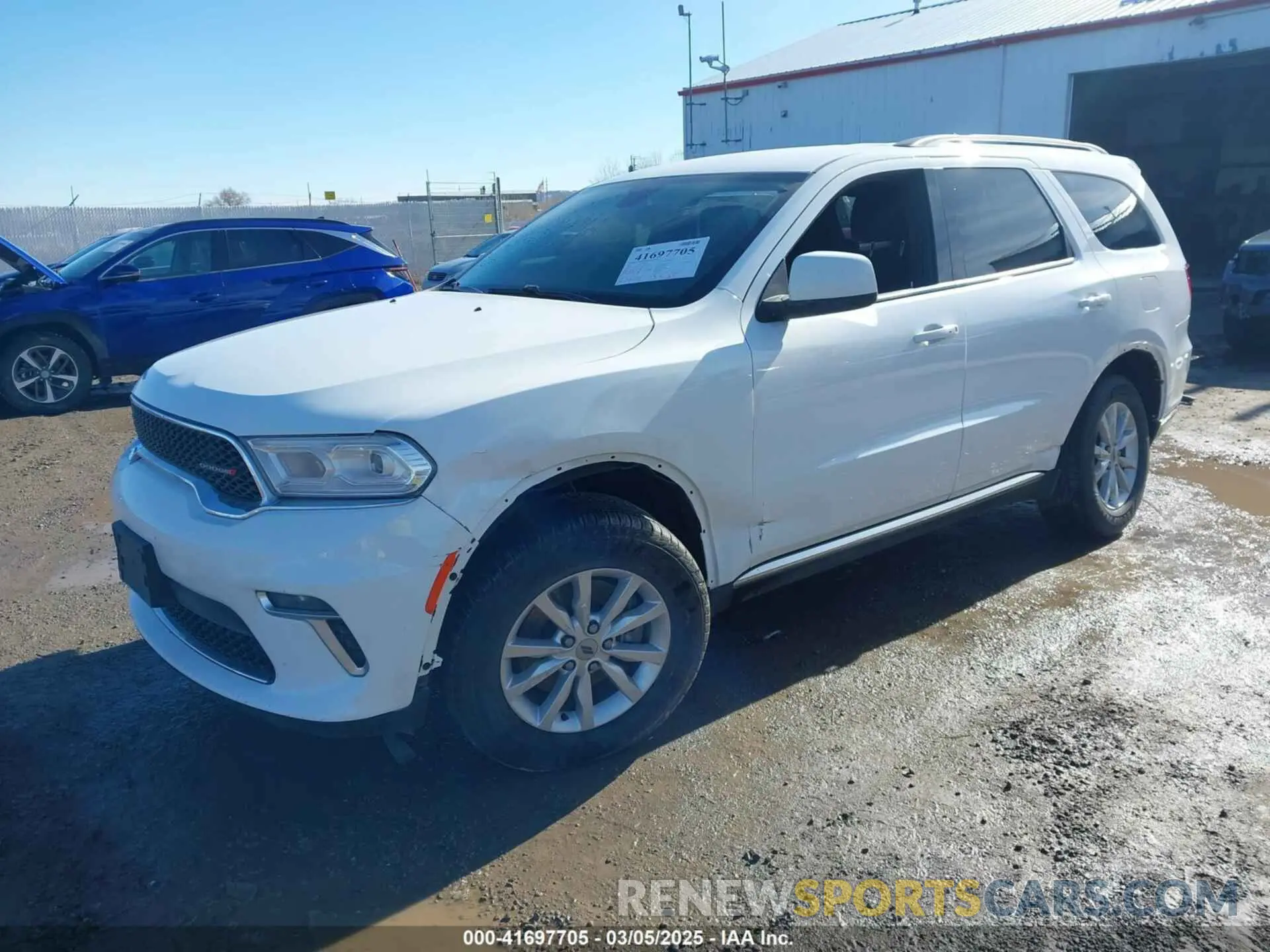 2 Photograph of a damaged car 1C4RDJAG8MC574010 DODGE DURANGO 2021