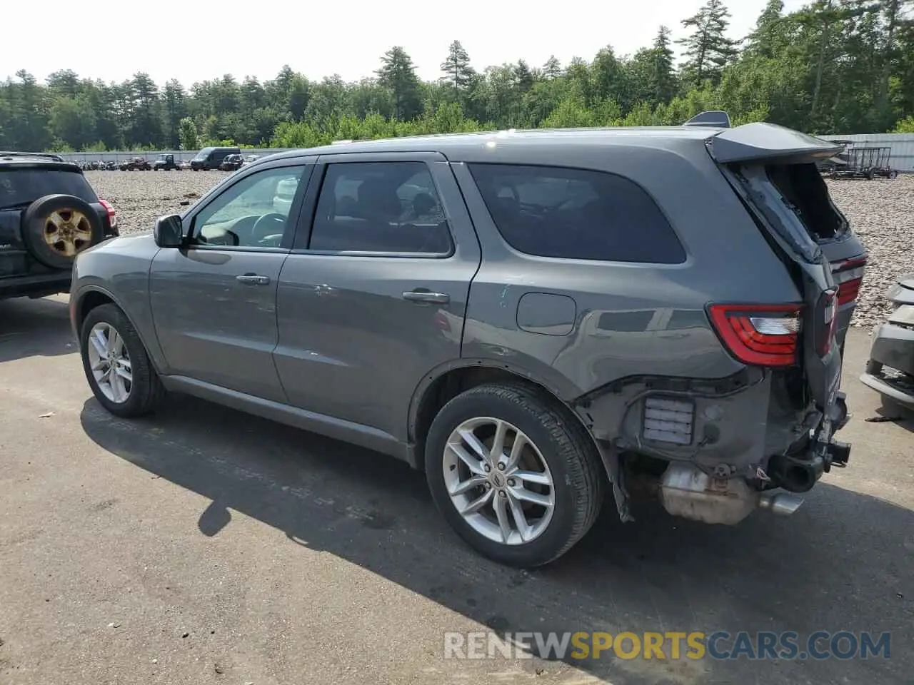2 Photograph of a damaged car 1C4RDJDG2MC522979 DODGE DURANGO 2021