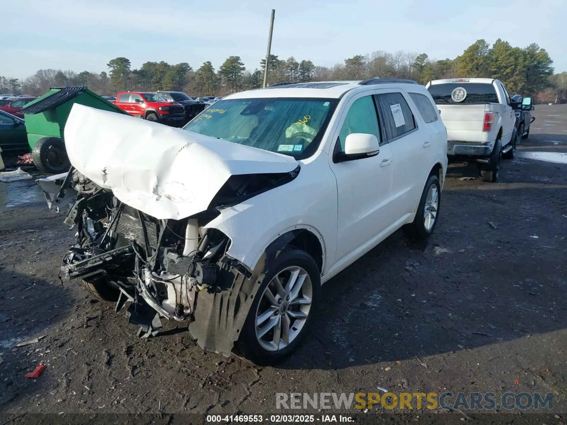 2 Photograph of a damaged car 1C4RDJDG4MC865017 DODGE DURANGO 2021