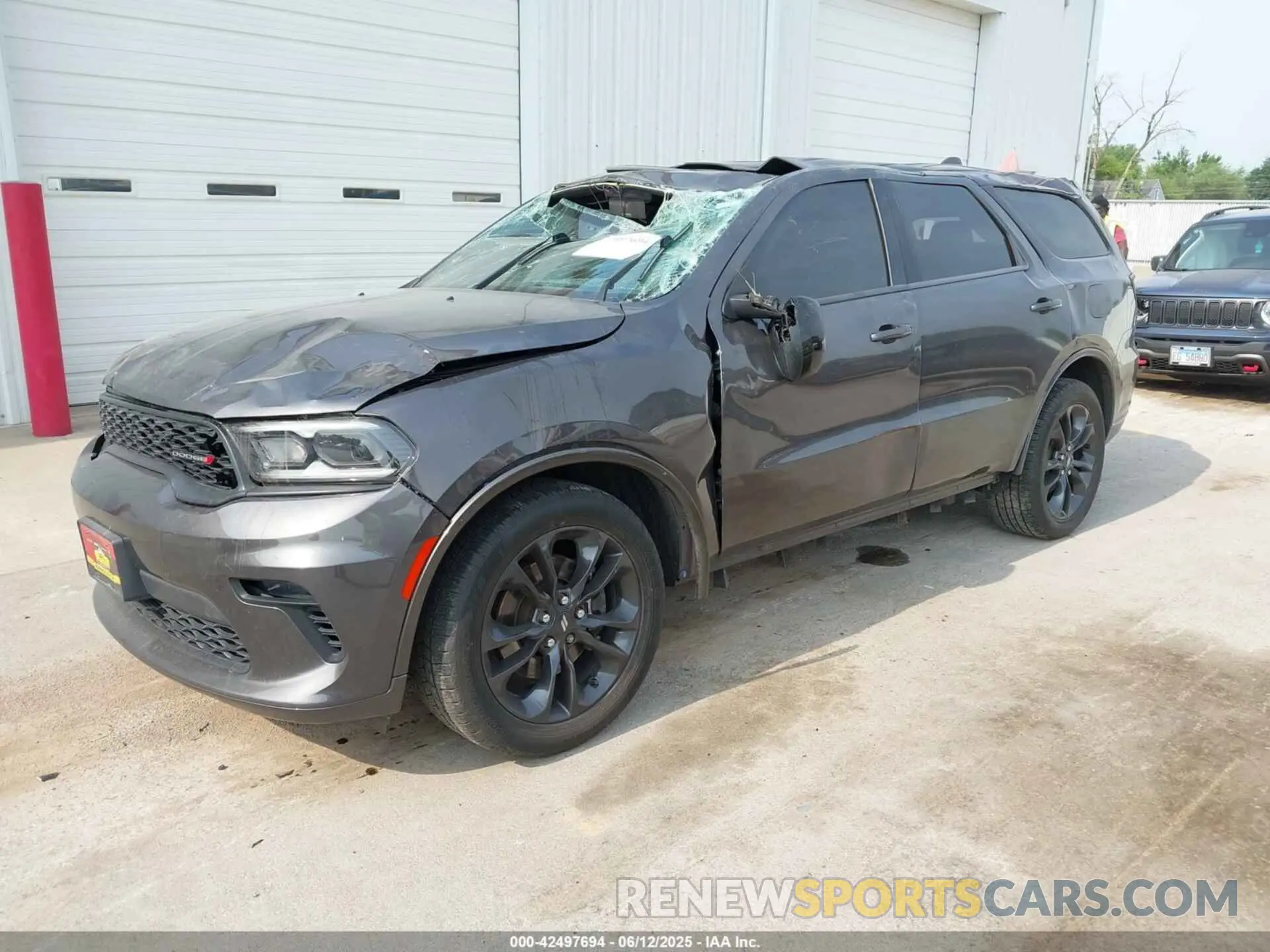 2 Photograph of a damaged car 1C4RDJDG5MC558505 DODGE DURANGO 2021