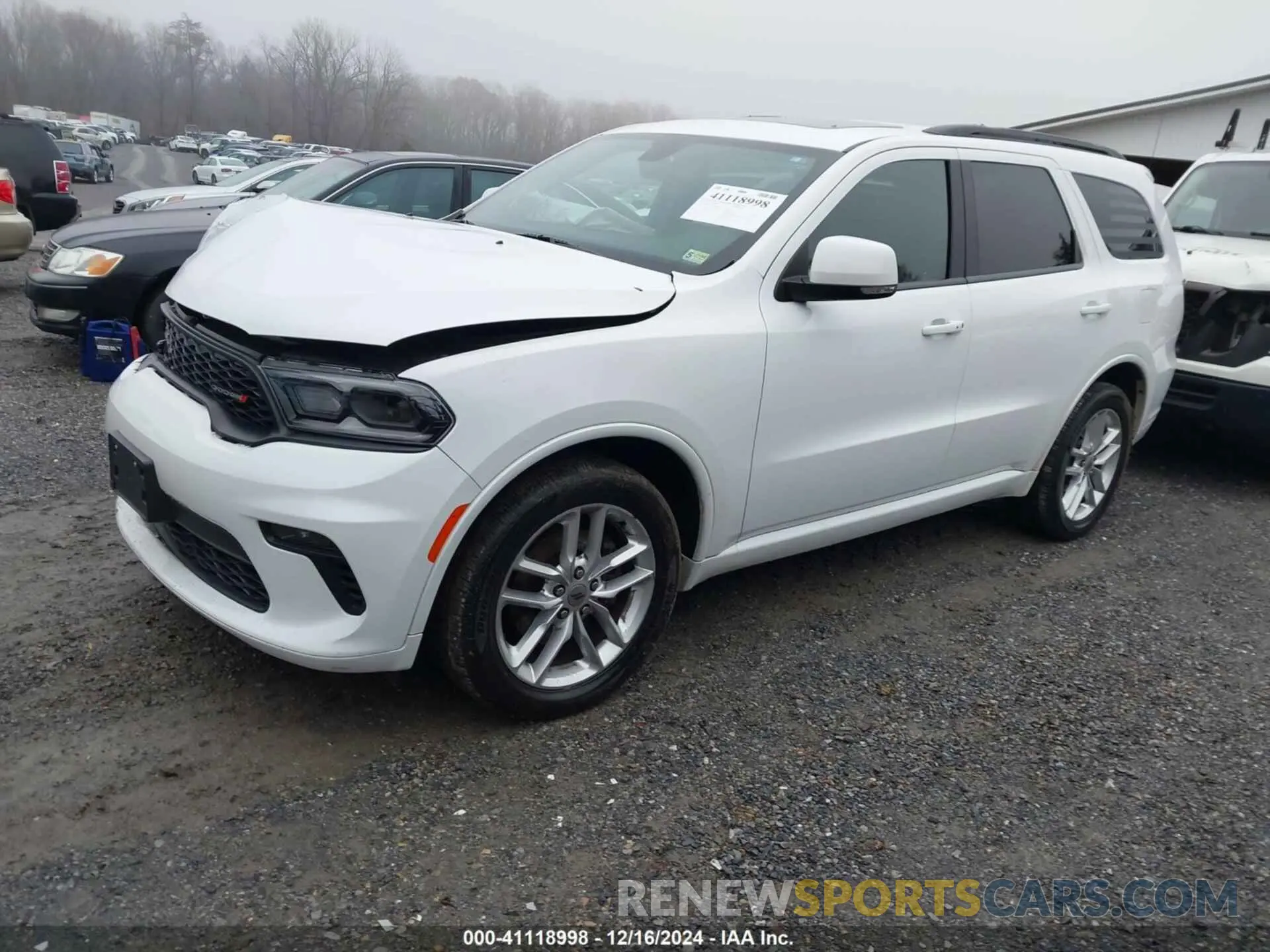 2 Photograph of a damaged car 1C4RDJDG5MC643912 DODGE DURANGO 2021