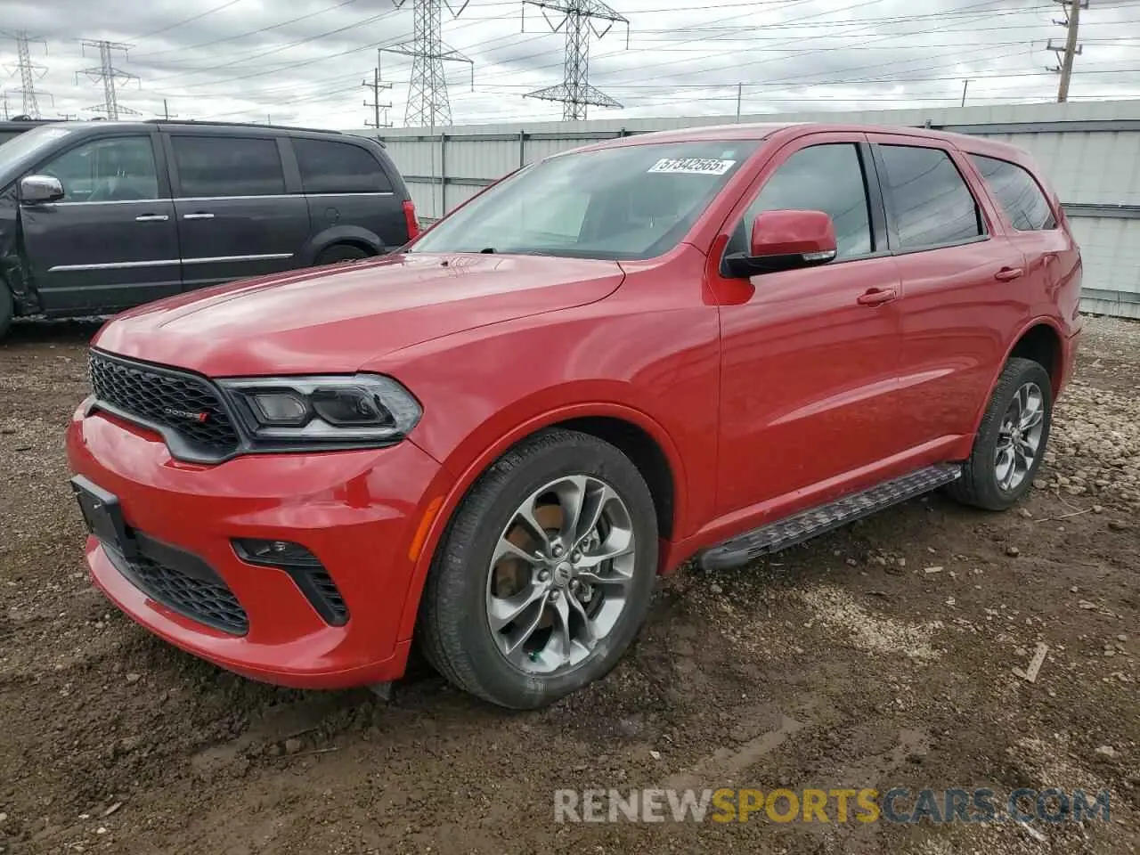 1 Photograph of a damaged car 1C4RDJDG6MC549022 DODGE DURANGO 2021