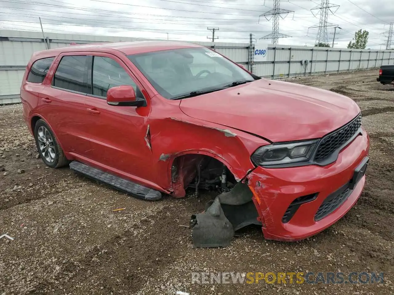4 Photograph of a damaged car 1C4RDJDG6MC549022 DODGE DURANGO 2021