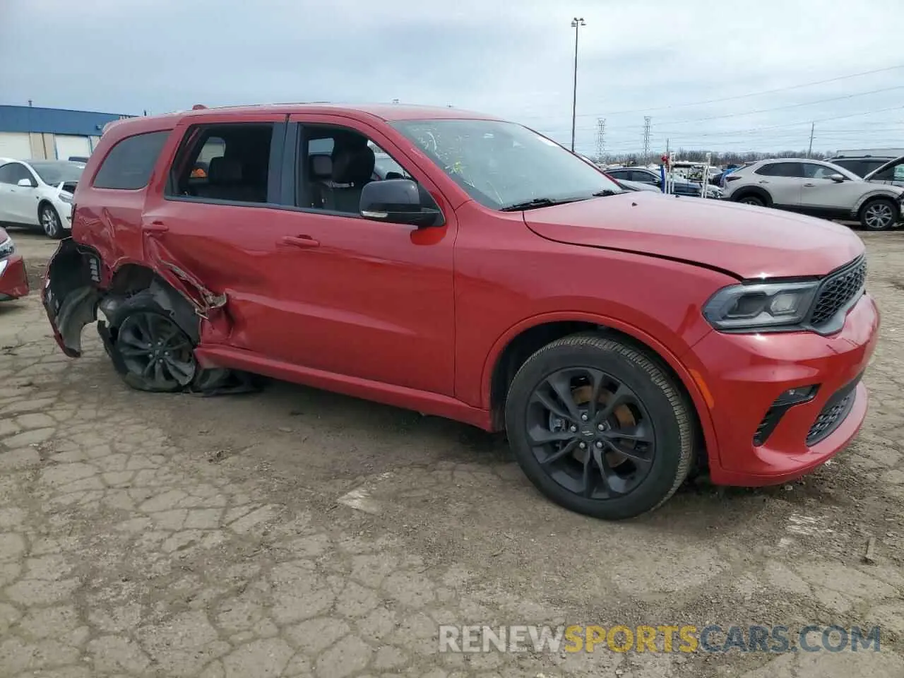 4 Photograph of a damaged car 1C4RDJDG6MC764755 DODGE DURANGO 2021