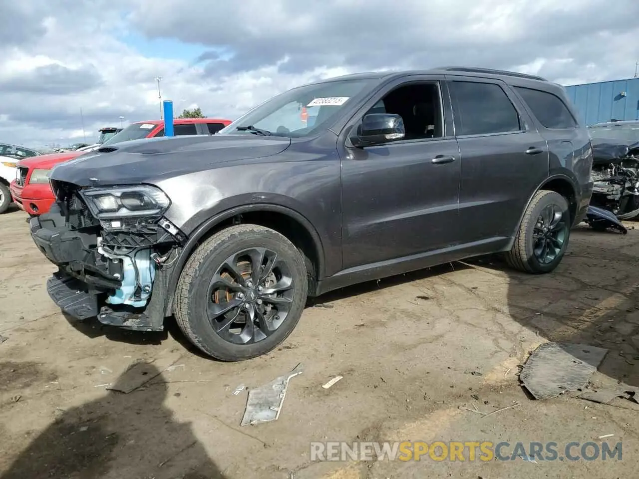 1 Photograph of a damaged car 1C4RDJDG8MC521836 DODGE DURANGO 2021