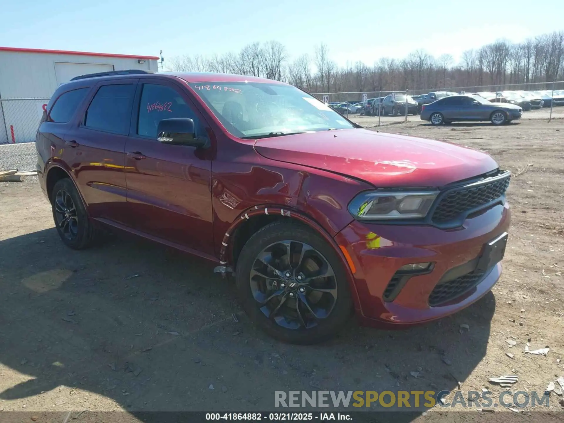 1 Photograph of a damaged car 1C4RDJDG8MC558966 DODGE DURANGO 2021