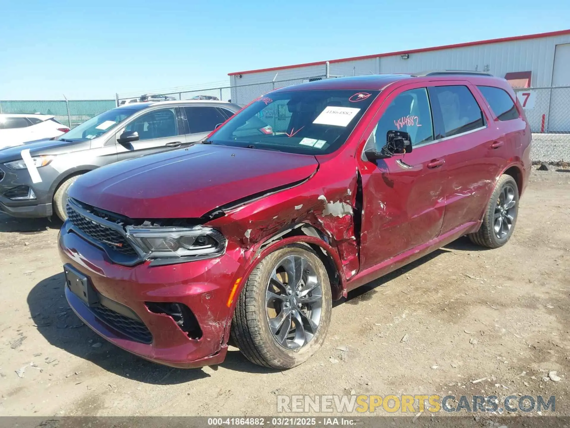 2 Photograph of a damaged car 1C4RDJDG8MC558966 DODGE DURANGO 2021