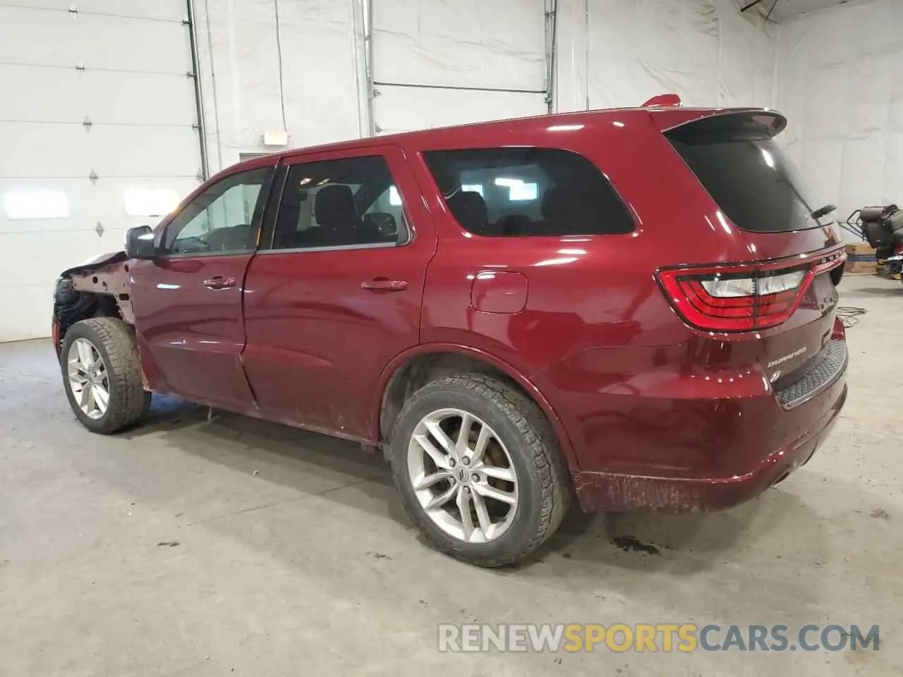 2 Photograph of a damaged car 1C4RDJDG8MC695745 DODGE DURANGO 2021