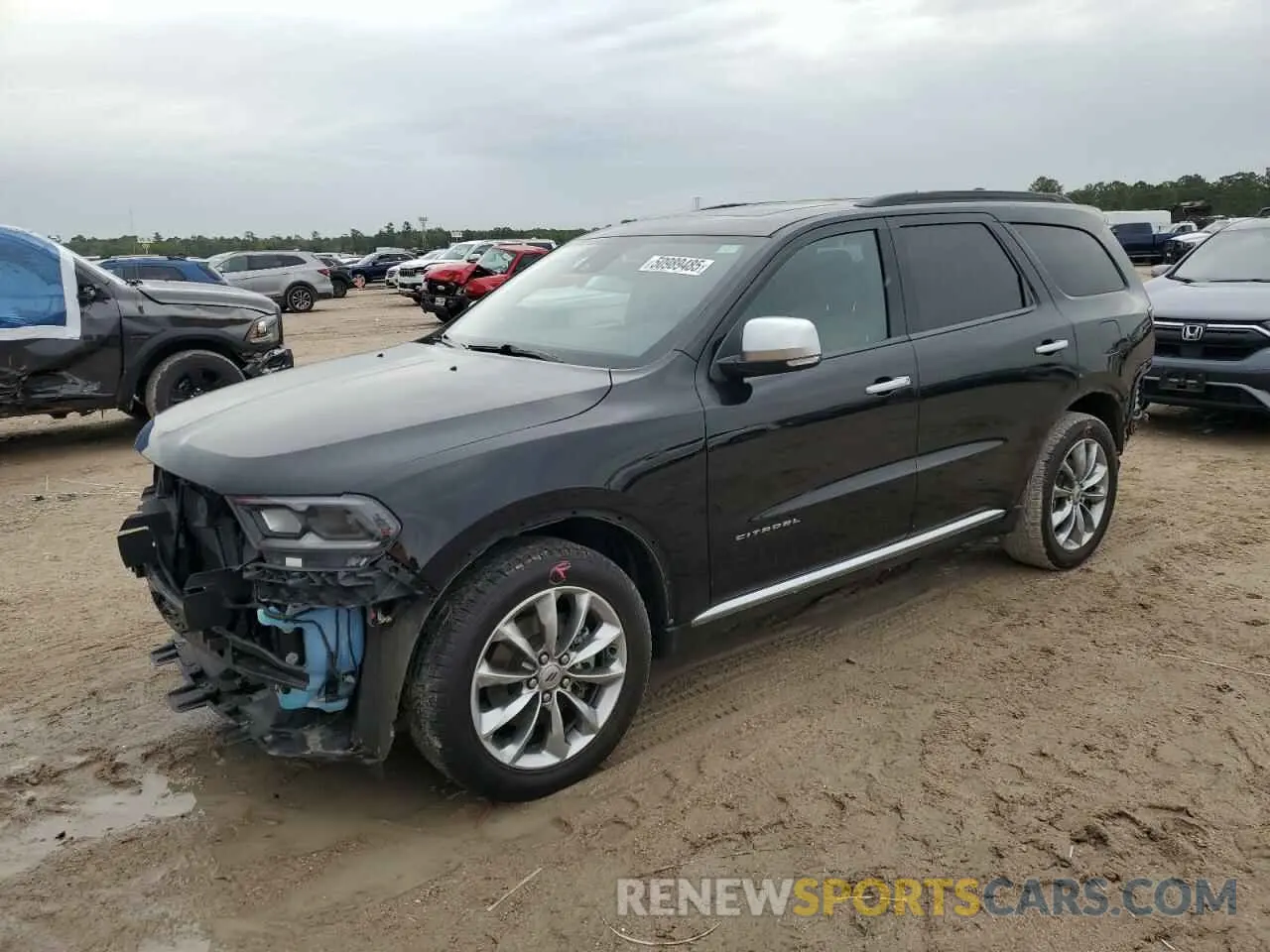 1 Photograph of a damaged car 1C4RDJEG3MC576144 DODGE DURANGO 2021