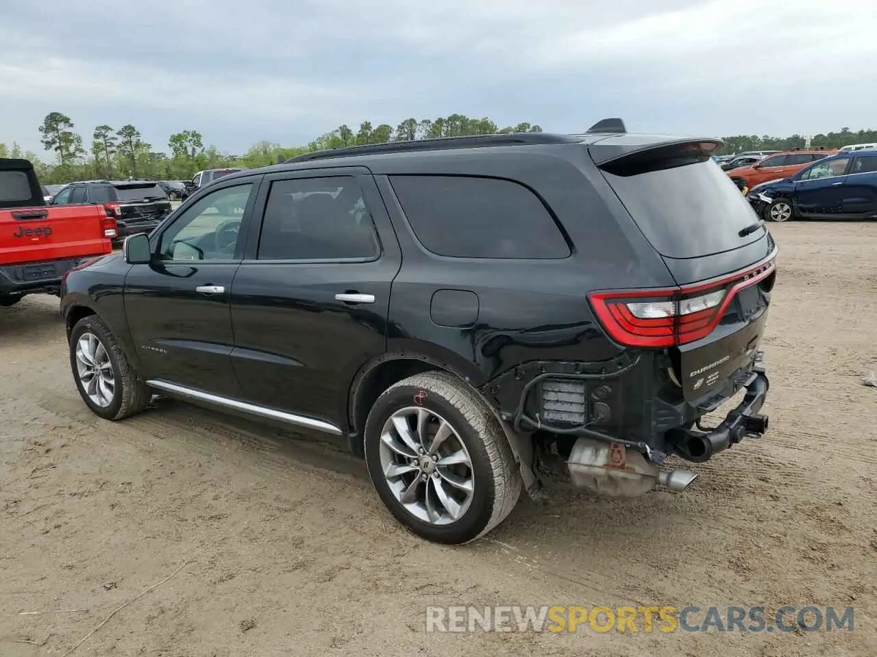 2 Photograph of a damaged car 1C4RDJEG3MC576144 DODGE DURANGO 2021