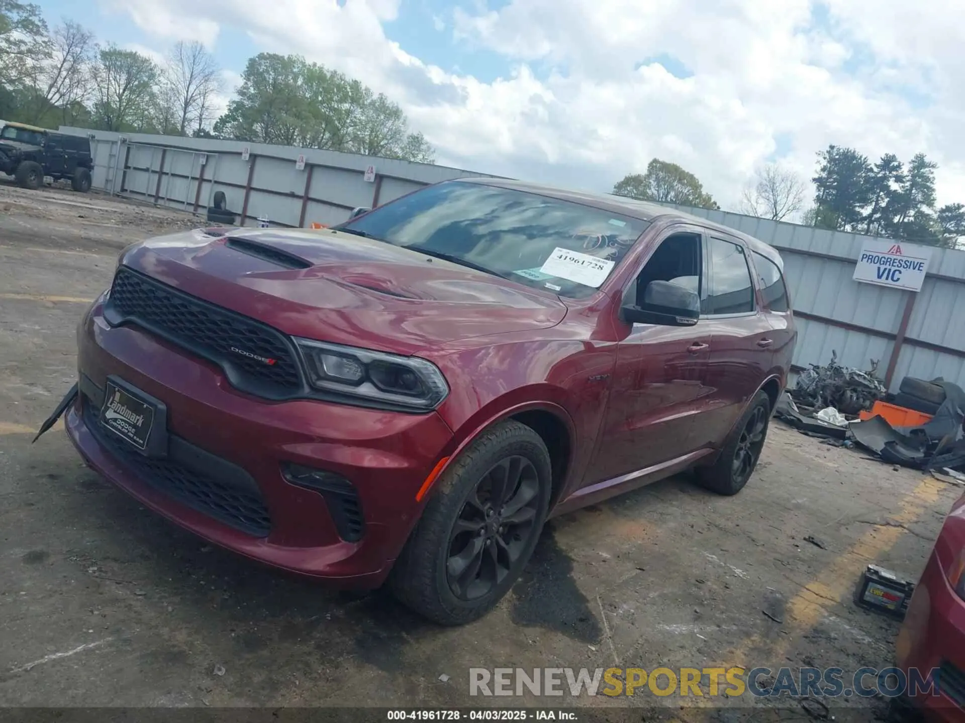 2 Photograph of a damaged car 1C4SDHCT0MC636634 DODGE DURANGO 2021