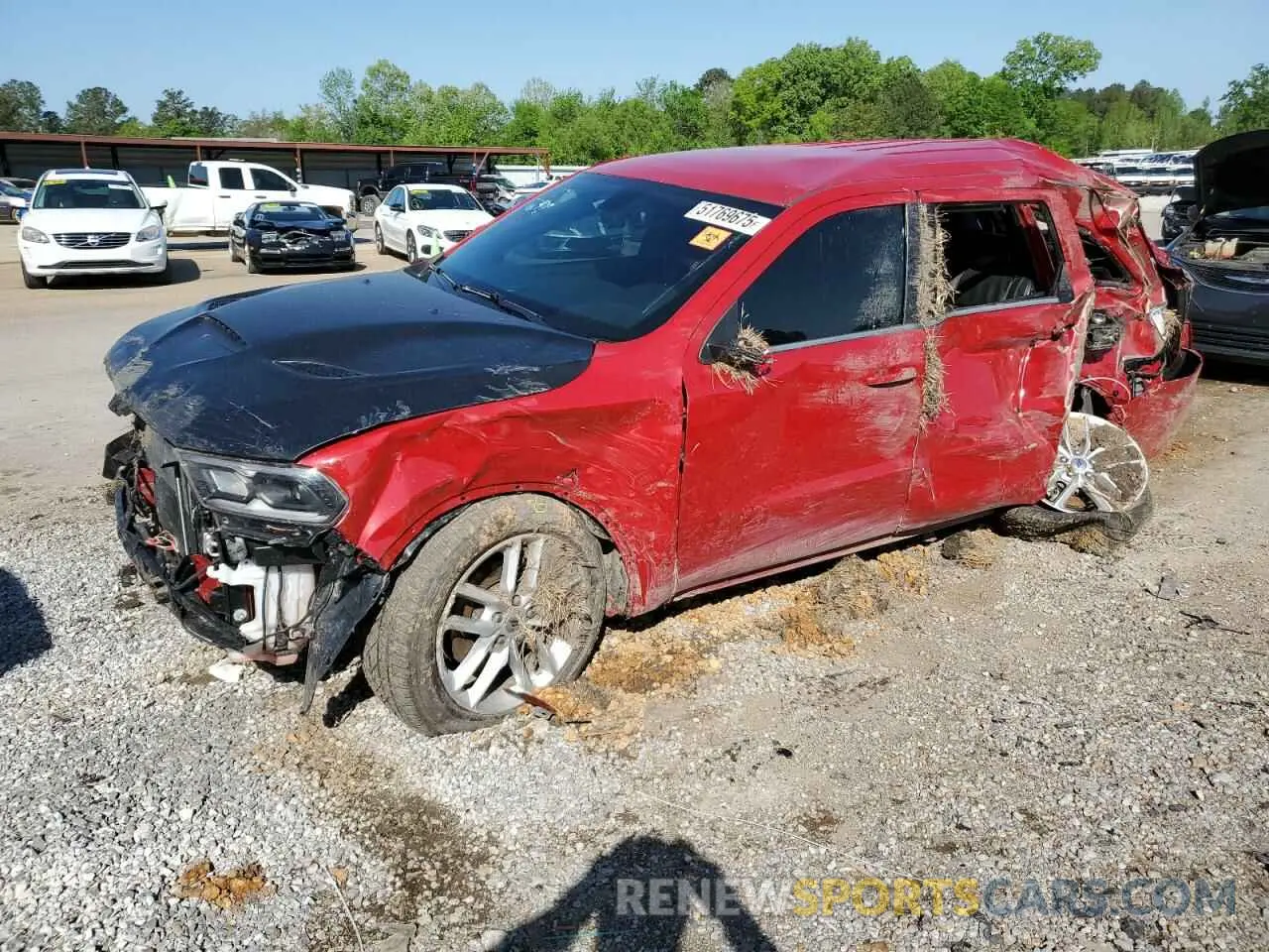 1 Photograph of a damaged car 1C4SDHCT5MC660072 DODGE DURANGO 2021
