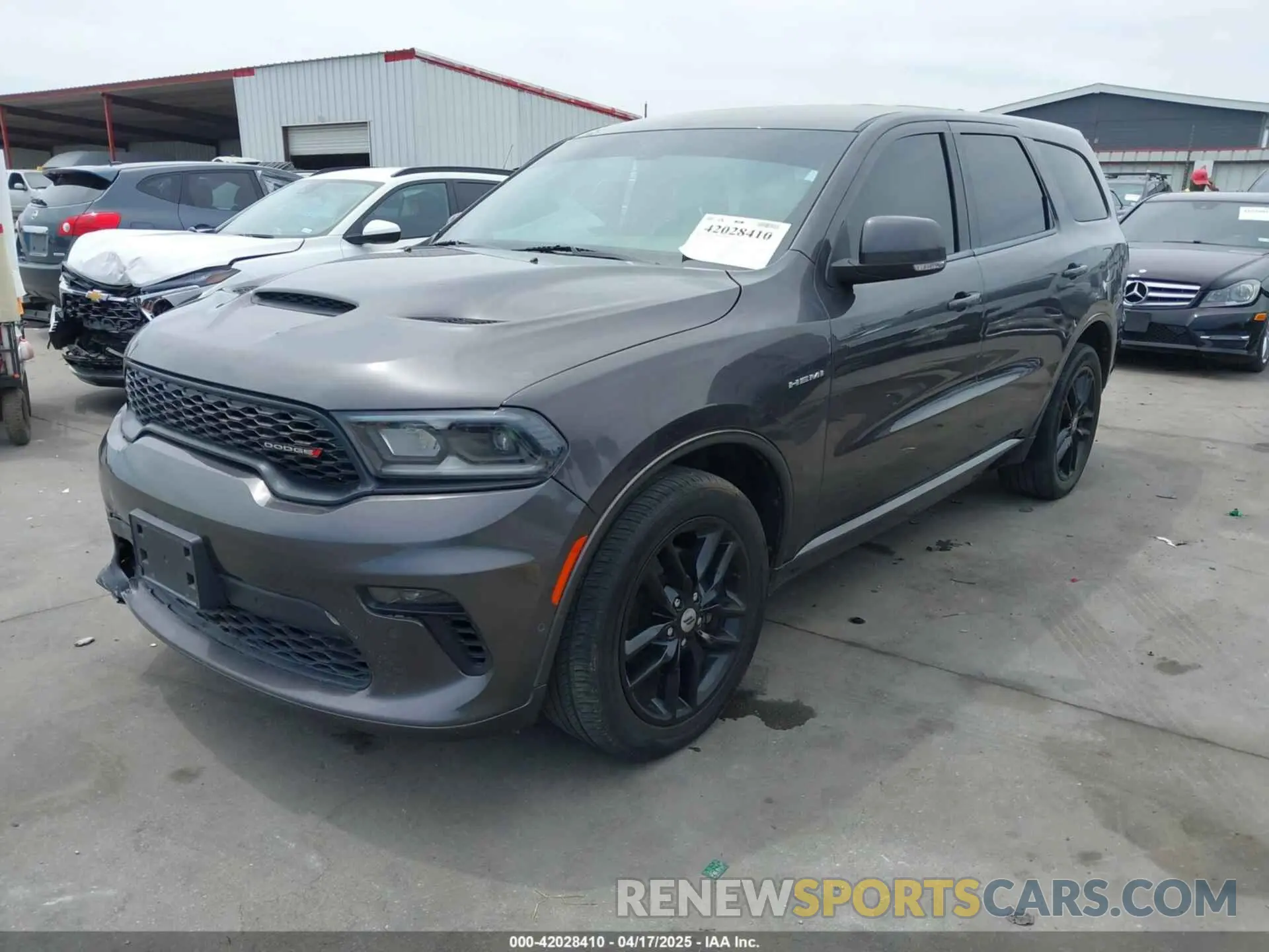 2 Photograph of a damaged car 1C4SDJCT1MC820407 DODGE DURANGO 2021