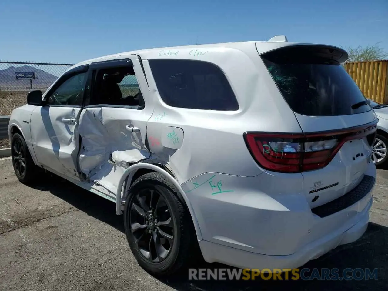 2 Photograph of a damaged car 1C4SDJCT4MC558933 DODGE DURANGO 2021