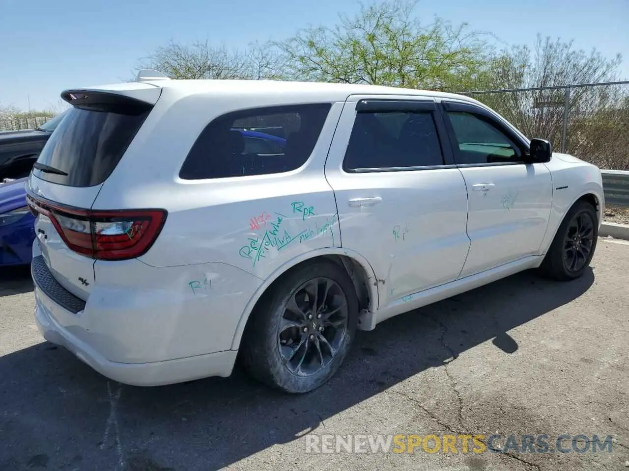 3 Photograph of a damaged car 1C4SDJCT4MC558933 DODGE DURANGO 2021