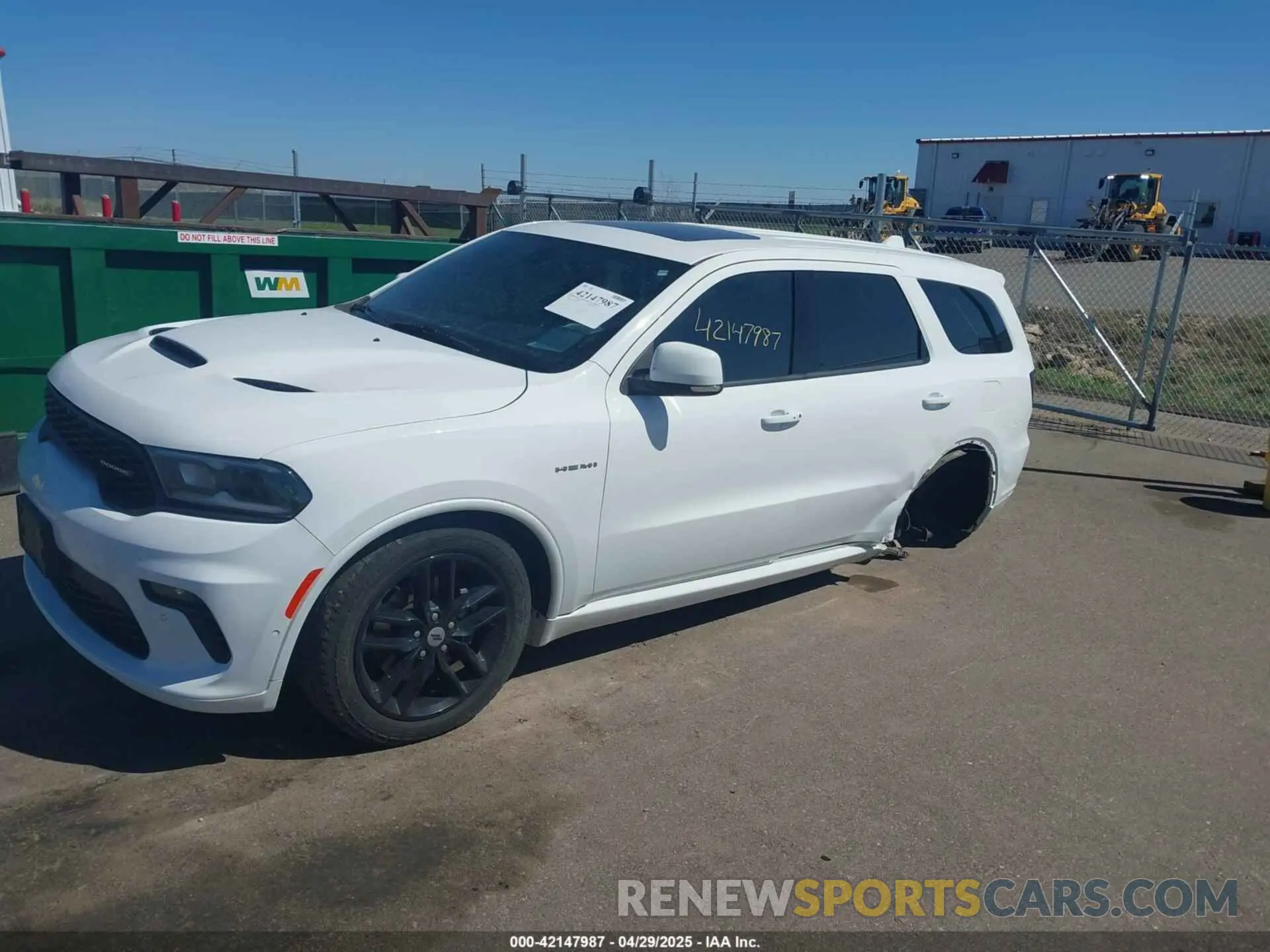 2 Photograph of a damaged car 1C4SDJCT5MC520580 DODGE DURANGO 2021