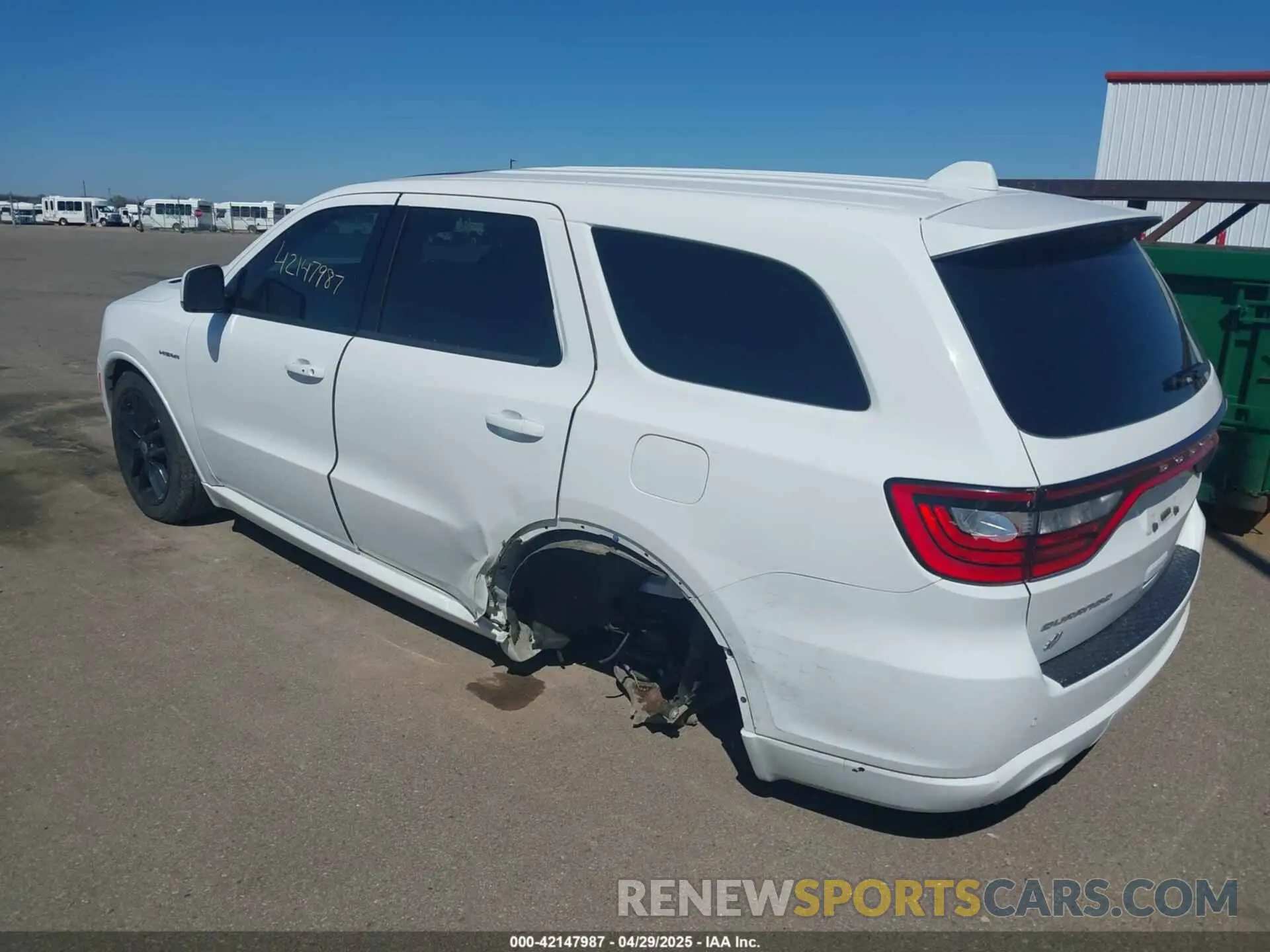 3 Photograph of a damaged car 1C4SDJCT5MC520580 DODGE DURANGO 2021