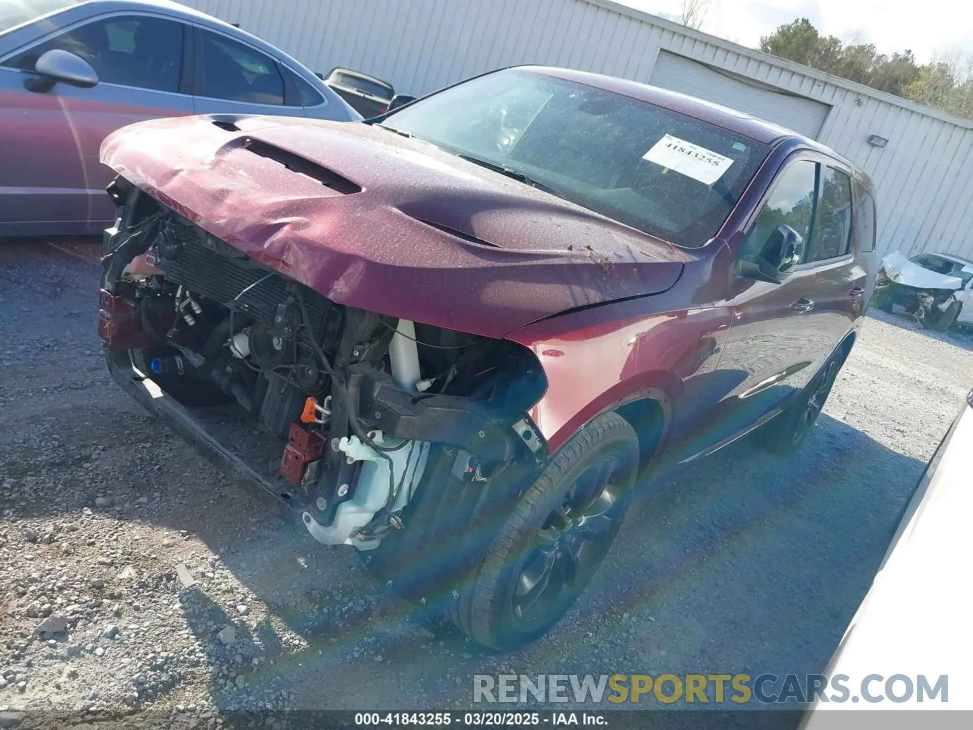2 Photograph of a damaged car 1C4SDJCT6MC848896 DODGE DURANGO 2021