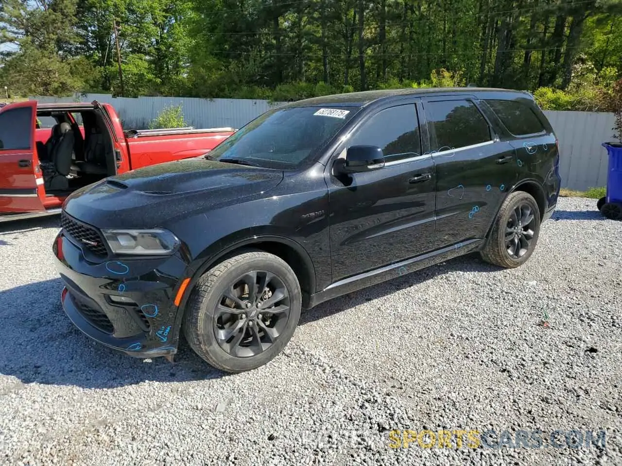 1 Photograph of a damaged car 1C4SDJCT6MC885835 DODGE DURANGO 2021