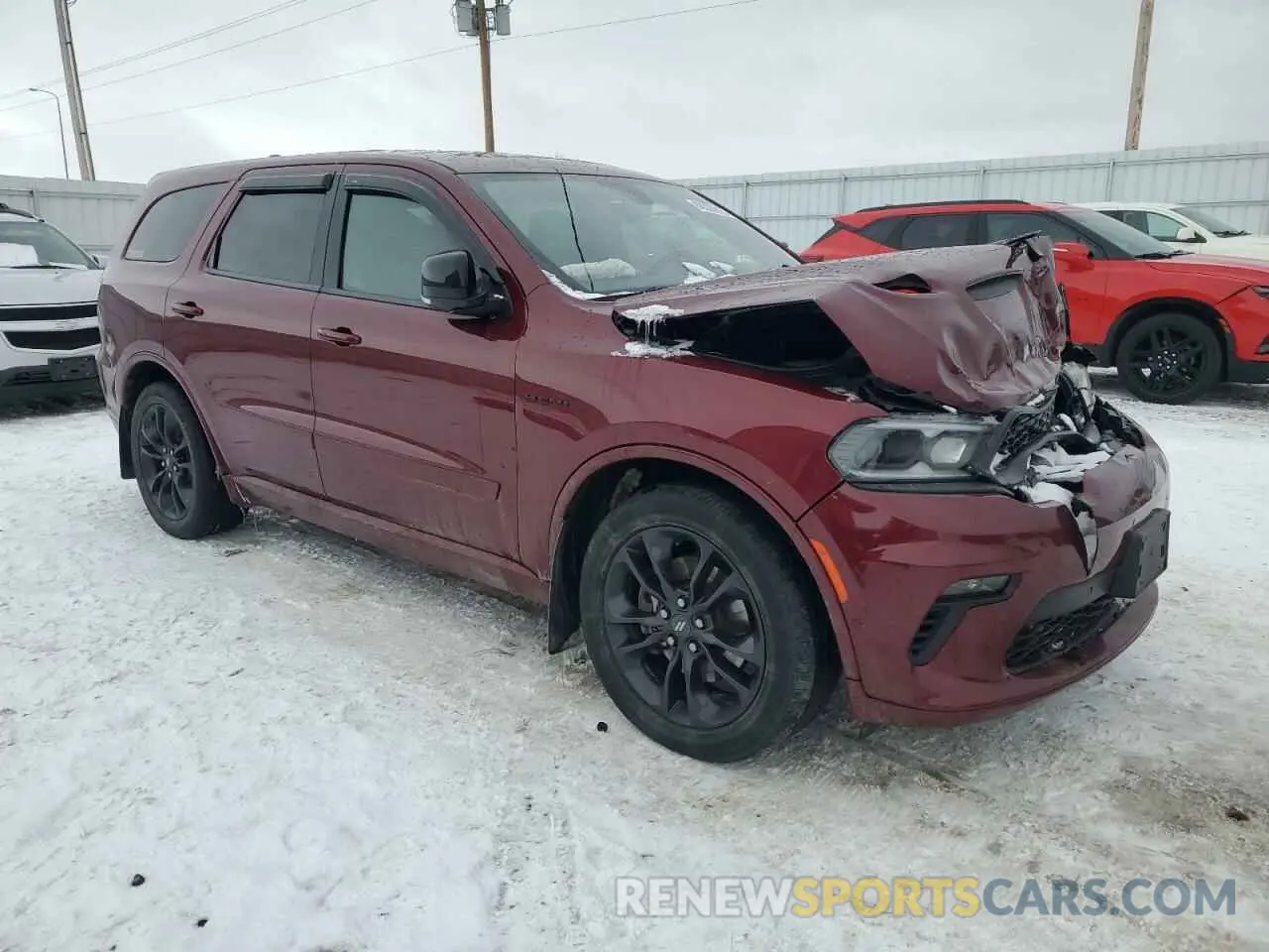 4 Photograph of a damaged car 1C4SDJCT7MC848471 DODGE DURANGO 2021