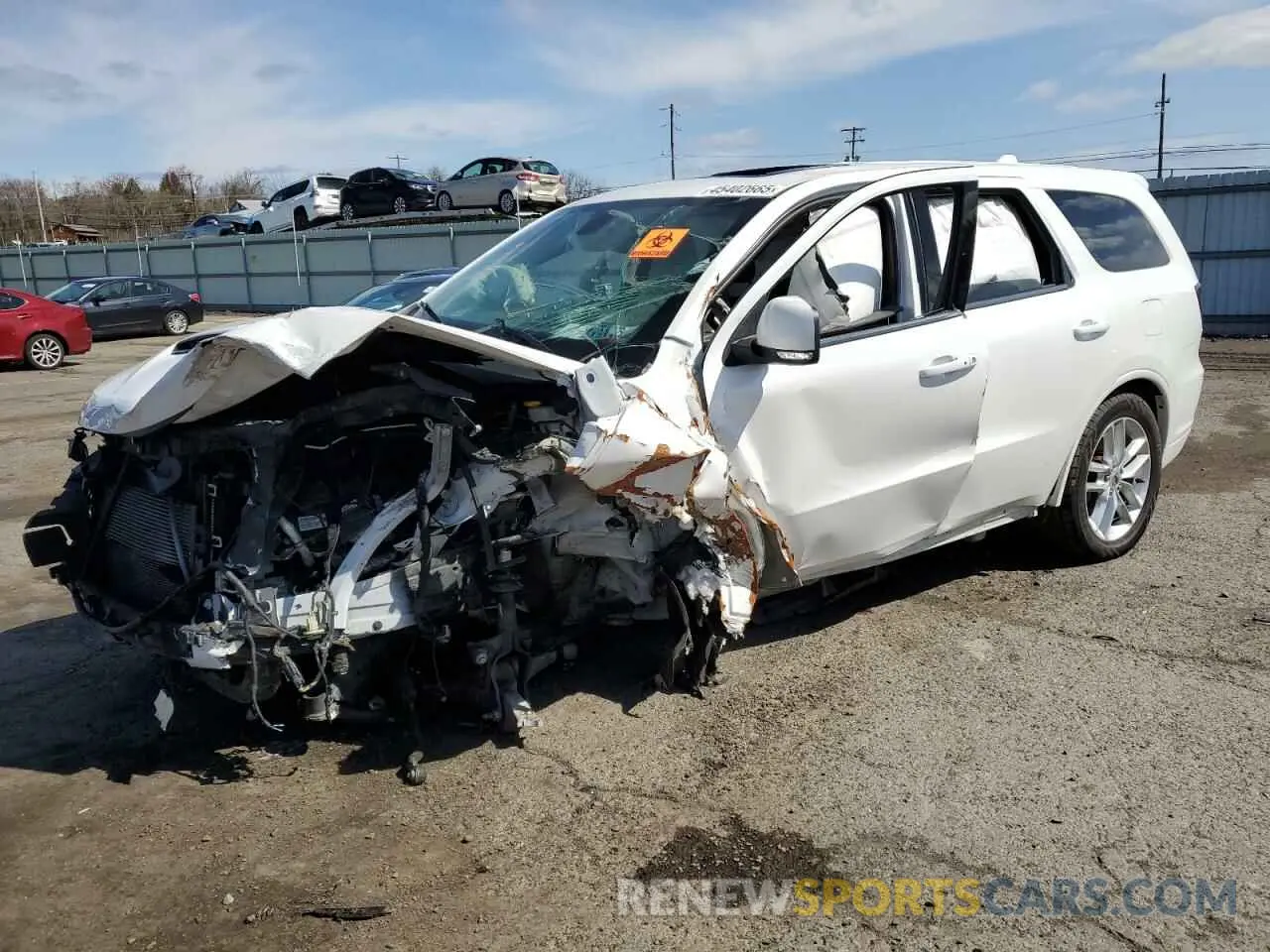1 Photograph of a damaged car 1C4SDJCT9MC609889 DODGE DURANGO 2021