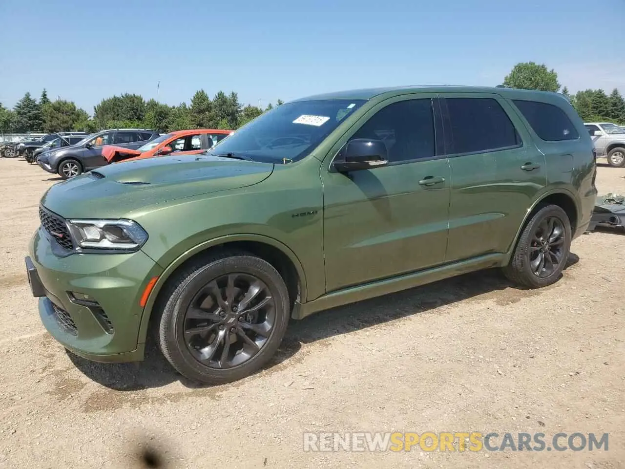 1 Photograph of a damaged car 1C4SDJCT9MC695625 DODGE DURANGO 2021