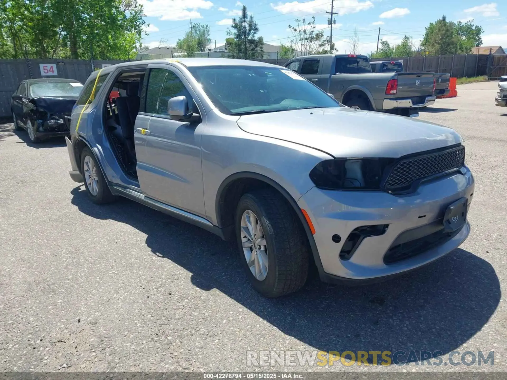 1 Photograph of a damaged car 1C4SDJFT0MC696318 DODGE DURANGO 2021