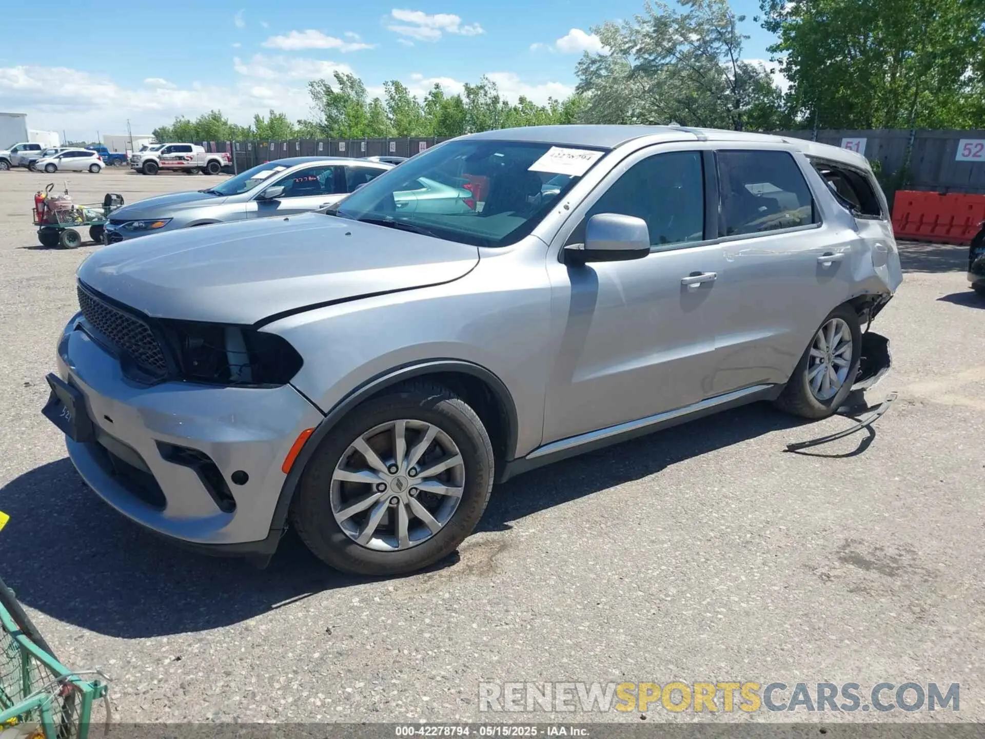 2 Photograph of a damaged car 1C4SDJFT0MC696318 DODGE DURANGO 2021