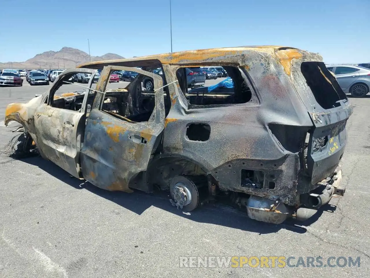 2 Photograph of a damaged car 1C4SDJH93MC605608 DODGE DURANGO 2021