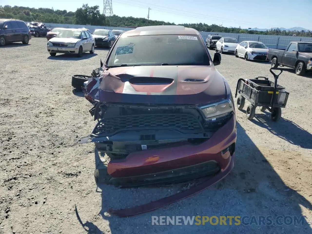 5 Photograph of a damaged car 1C4SDJH93MC606015 DODGE DURANGO 2021