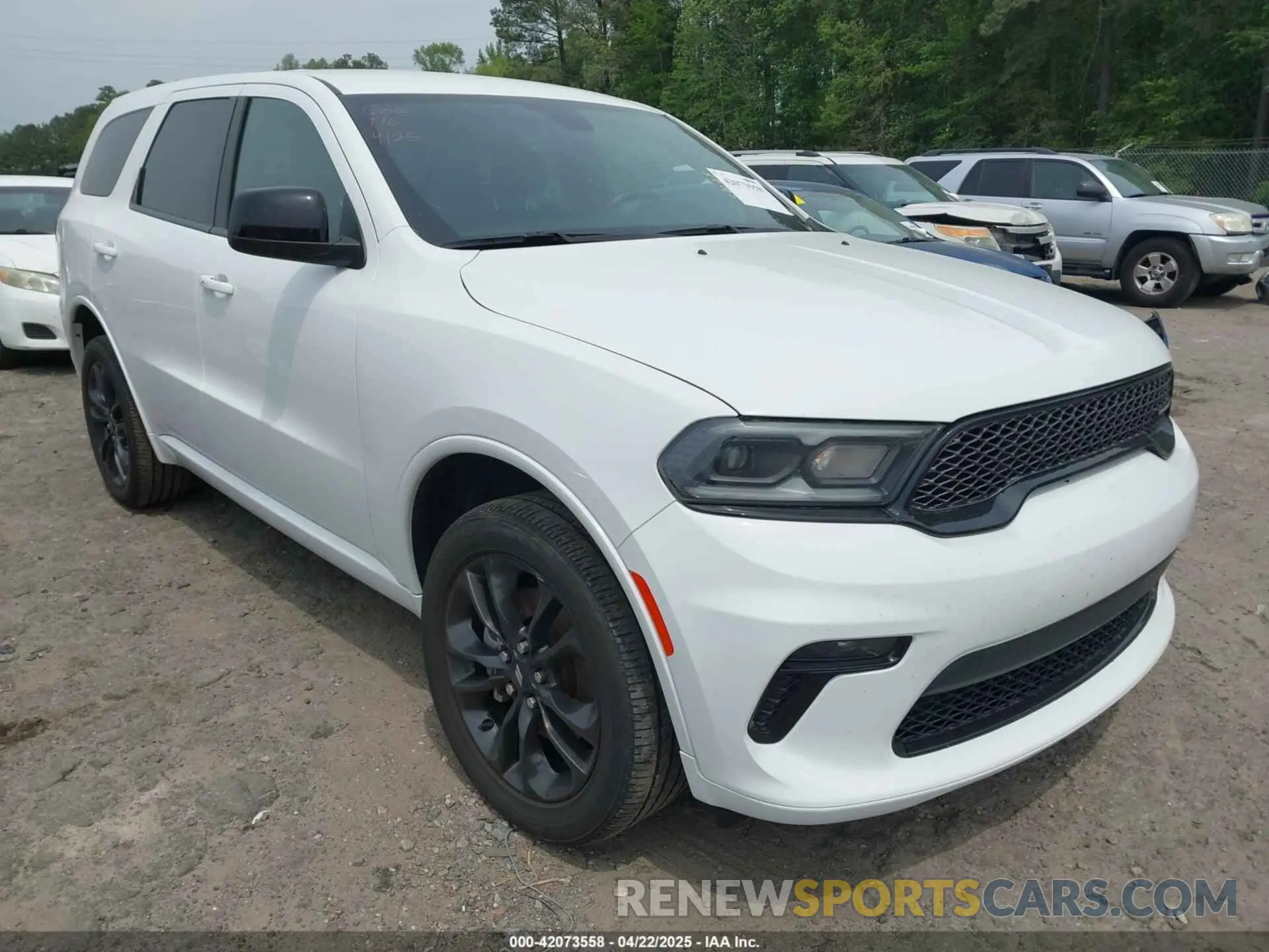 1 Photograph of a damaged car 1C4RDJAGXNC173642 DODGE DURANGO 2022
