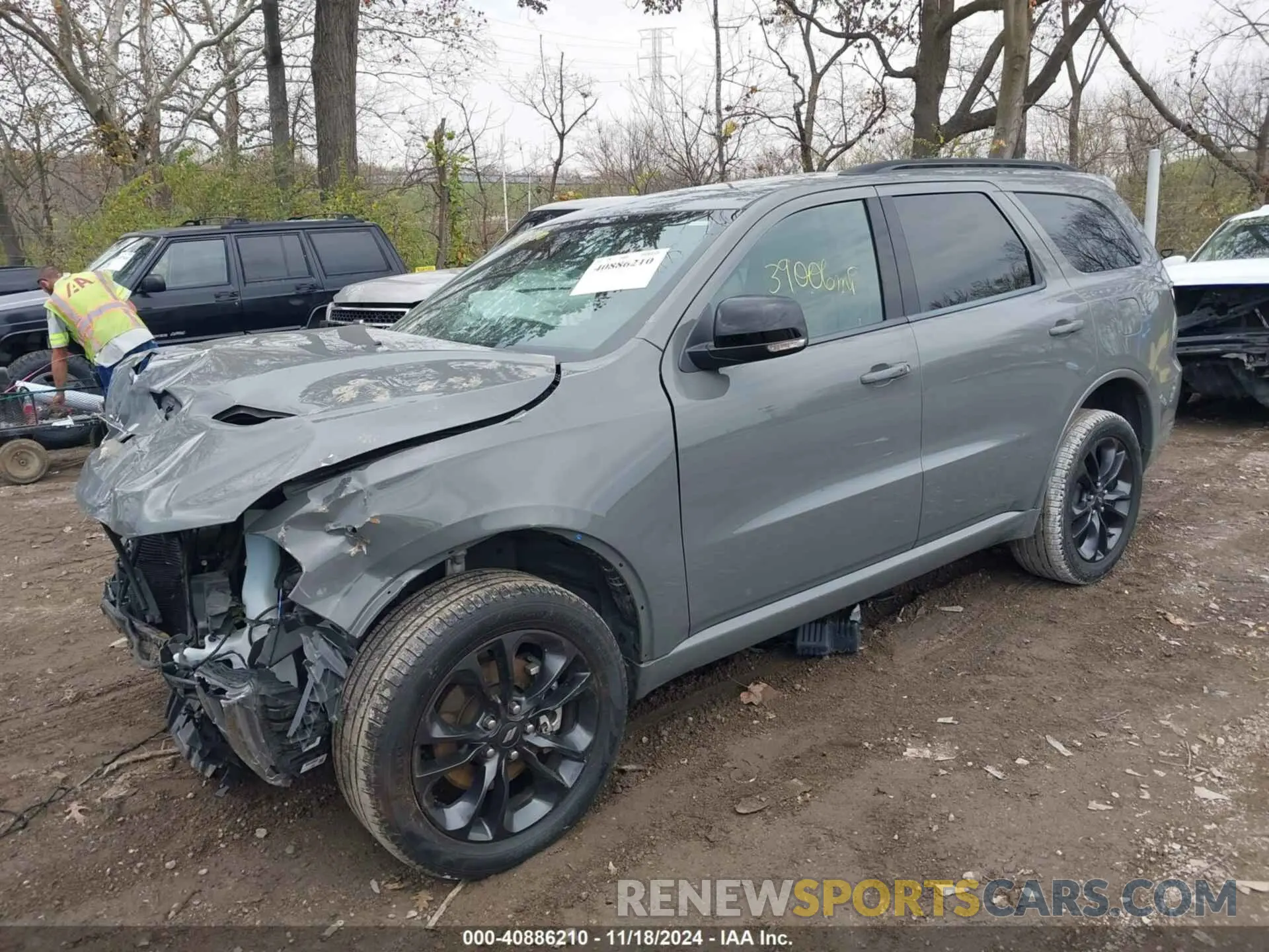 2 Photograph of a damaged car 1C4RDJDG9NC187642 DODGE DURANGO 2022