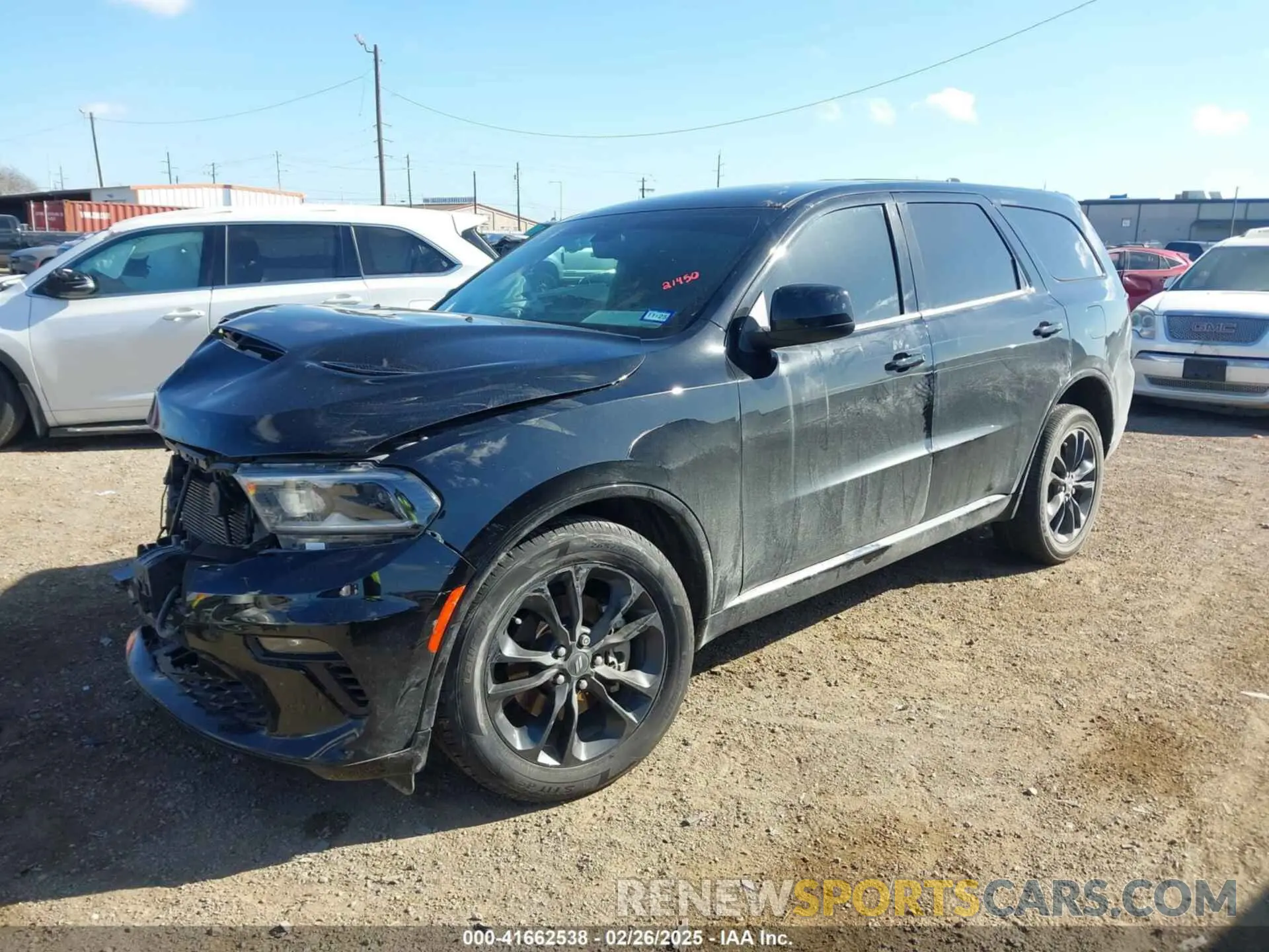 2 Photograph of a damaged car 1C4RDJDG9NC211518 DODGE DURANGO 2022