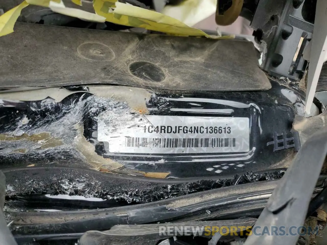 12 Photograph of a damaged car 1C4RDJFG4NC136613 DODGE DURANGO 2022