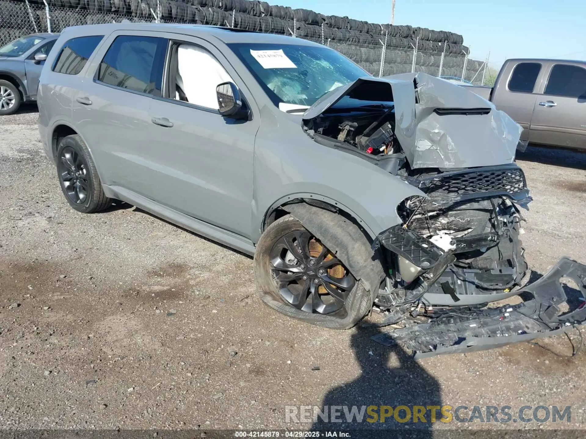 1 Photograph of a damaged car 1C4SDHCT9NC217926 DODGE DURANGO 2022