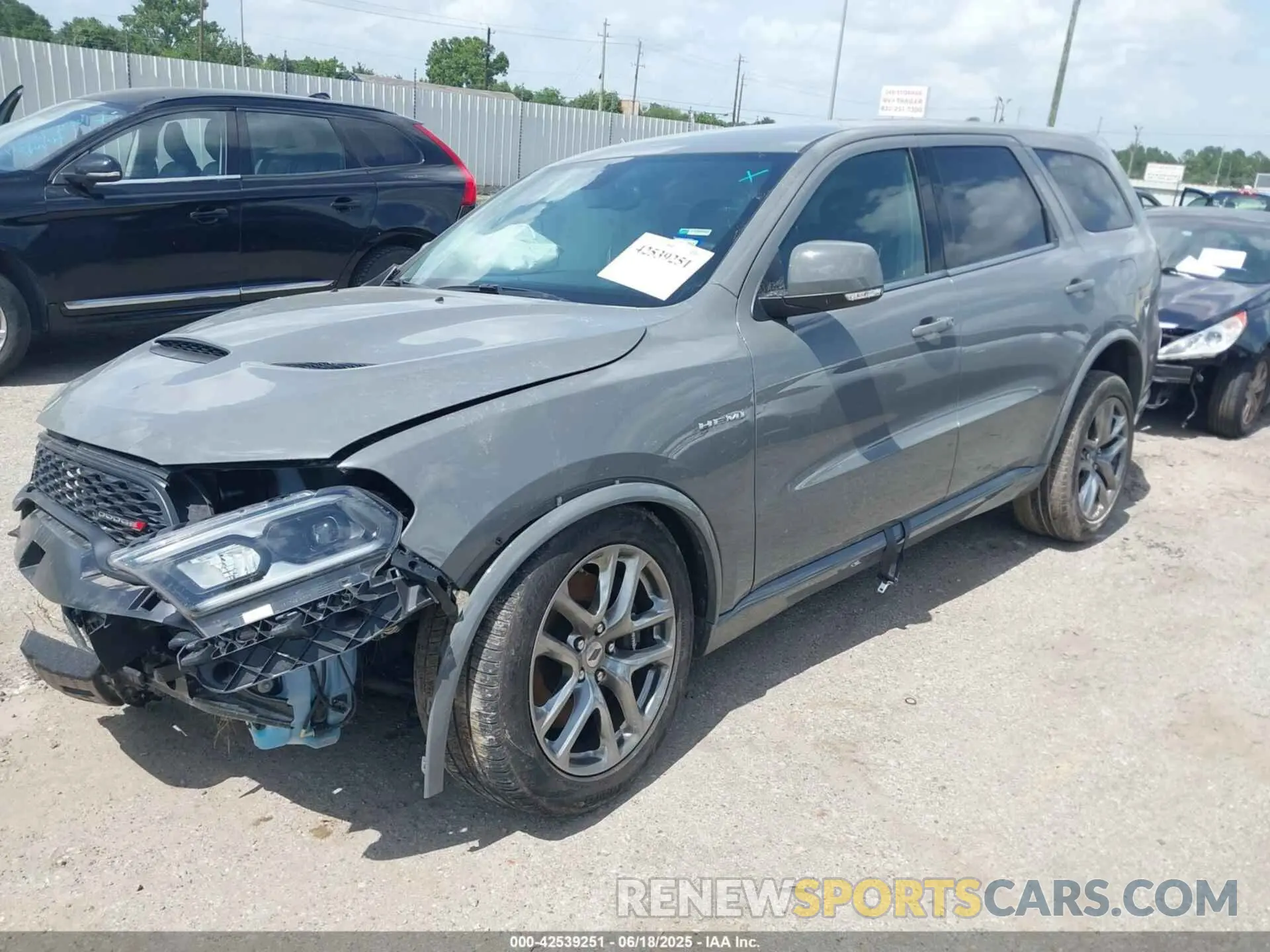 2 Photograph of a damaged car 1C4SDJCT2NC211585 DODGE DURANGO 2022