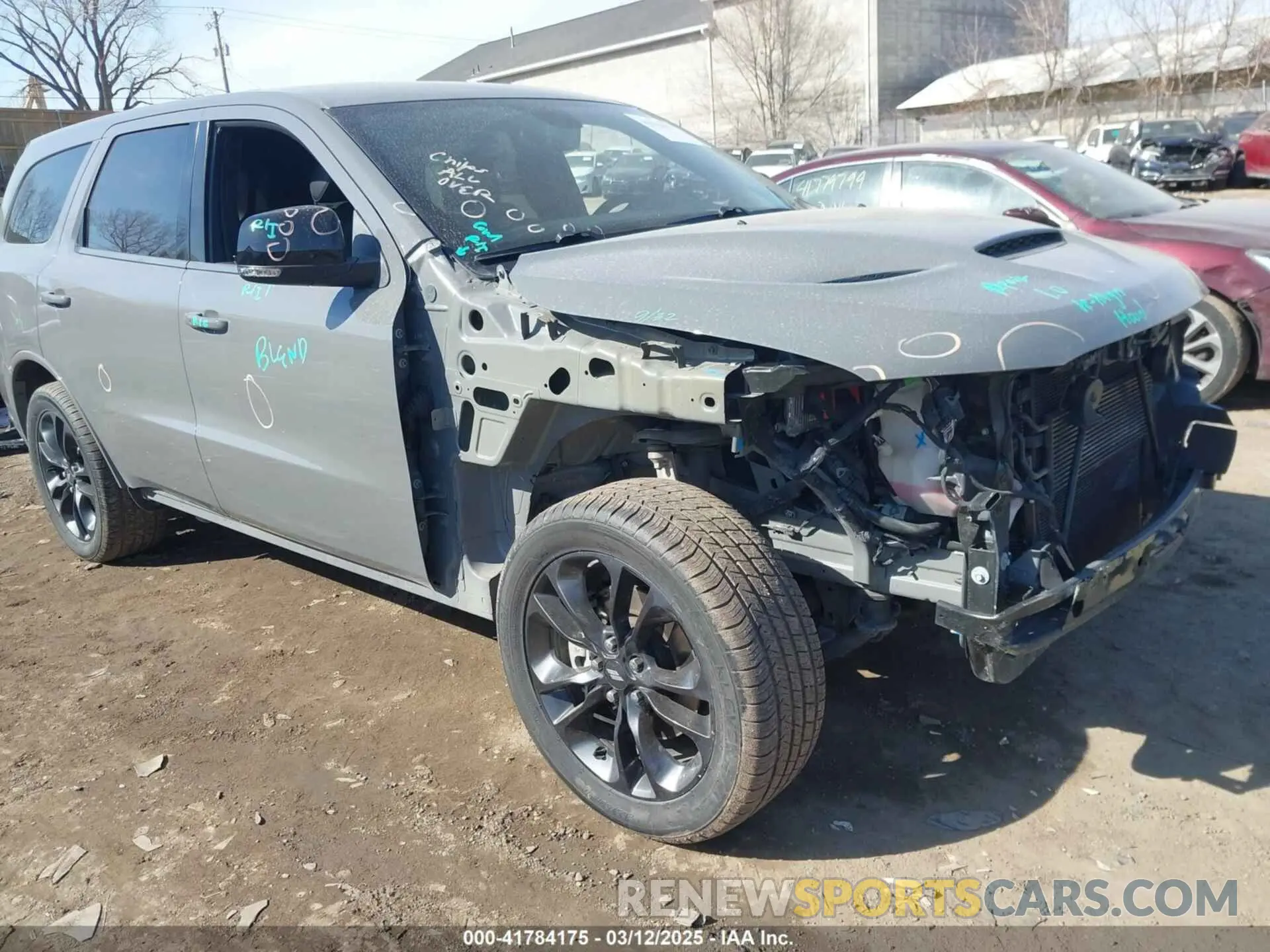 1 Photograph of a damaged car 1C4SDJCT8NC221683 DODGE DURANGO 2022
