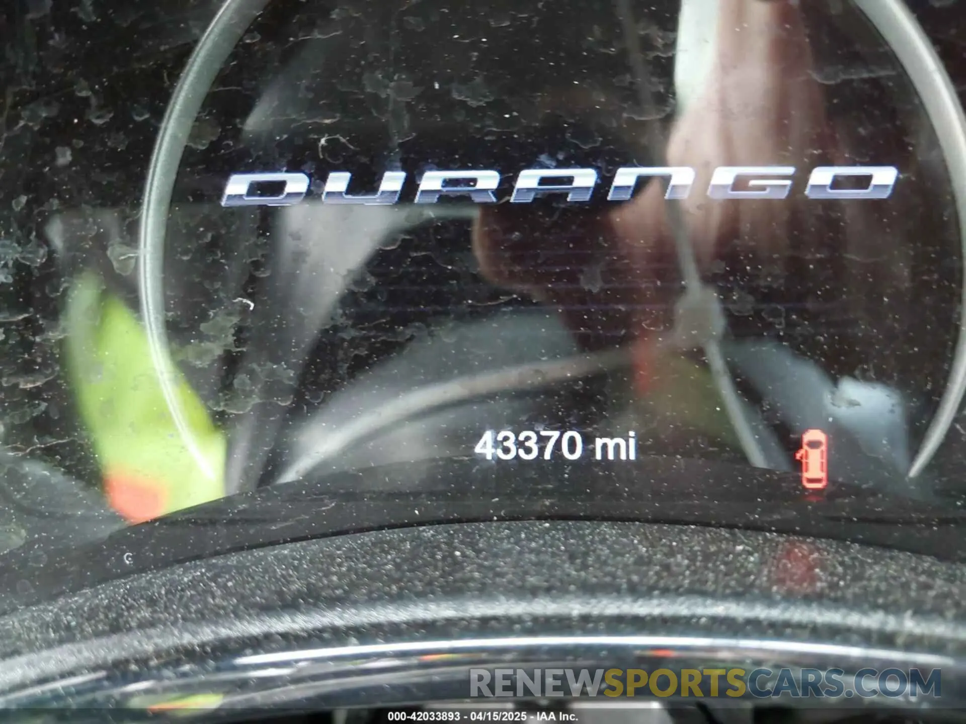 16 Photograph of a damaged car 1C4RDHDG8PC551884 DODGE DURANGO 2023