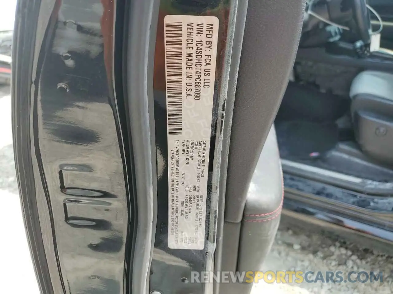 14 Photograph of a damaged car 1C4SDHCT4PC687090 DODGE DURANGO 2023