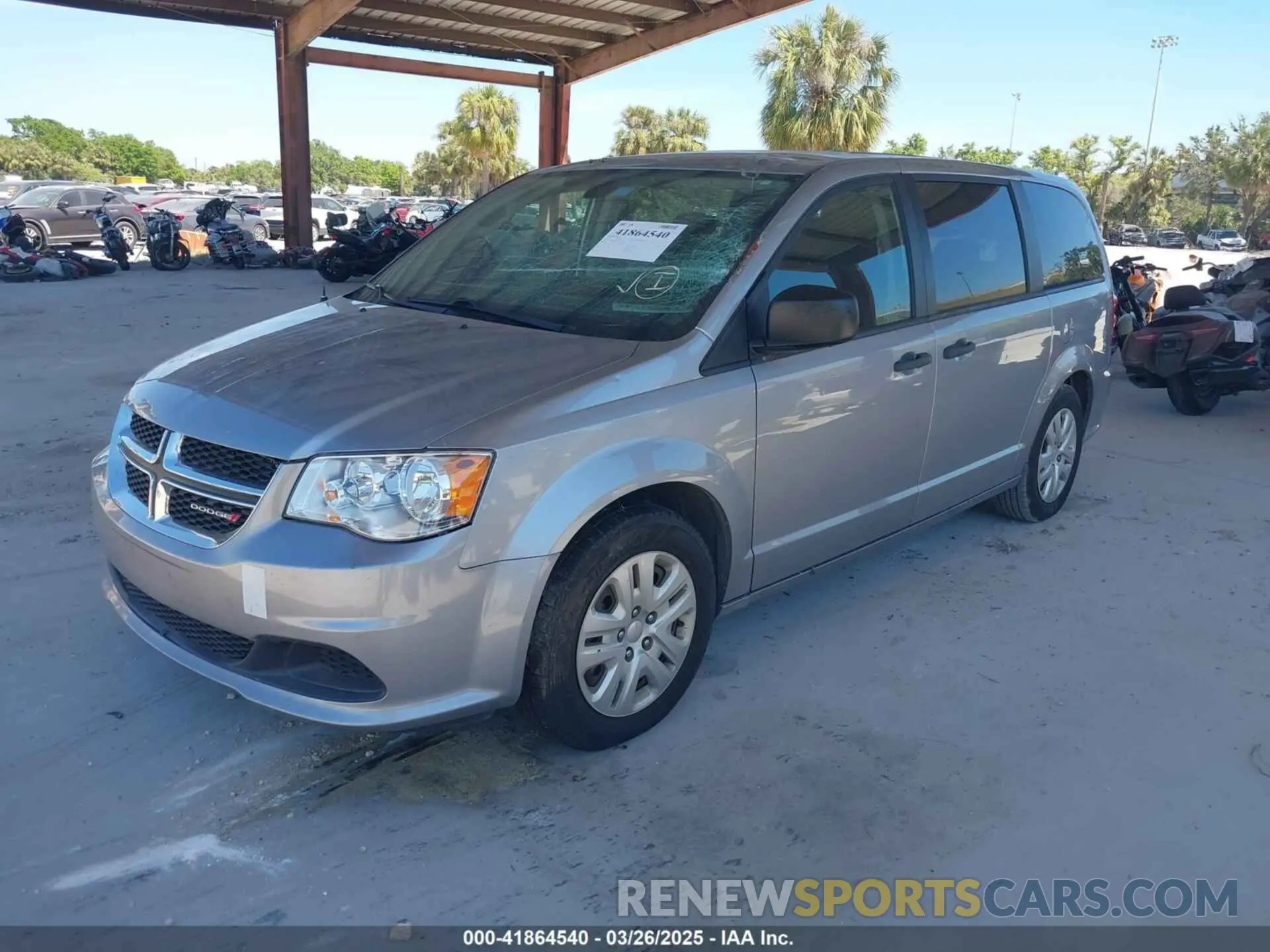 2 Photograph of a damaged car 2C4RDGBG1KR729681 DODGE GRAND CARAVAN 2019