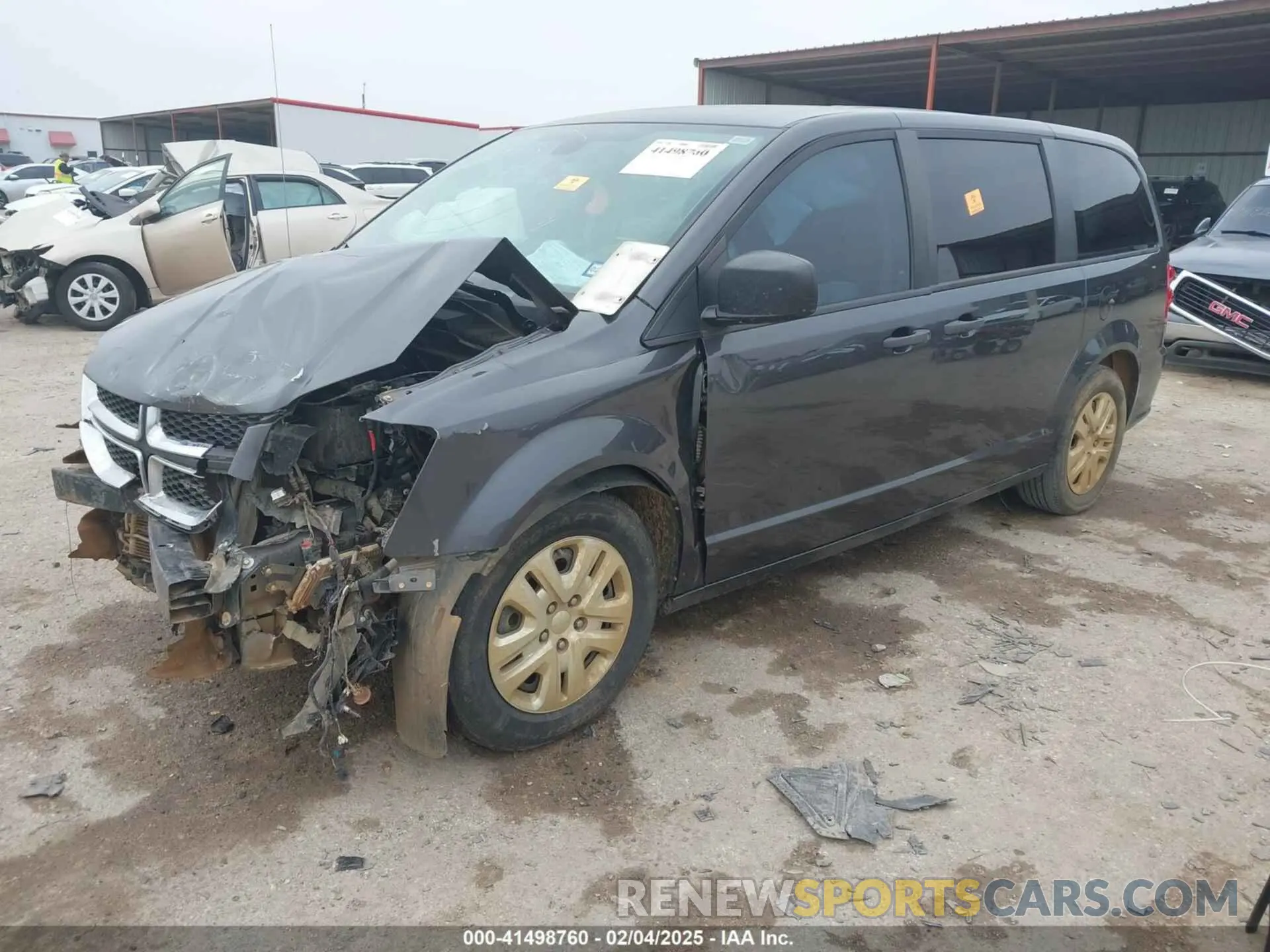 2 Photograph of a damaged car 2C4RDGBG2KR792286 DODGE GRAND CARAVAN 2019