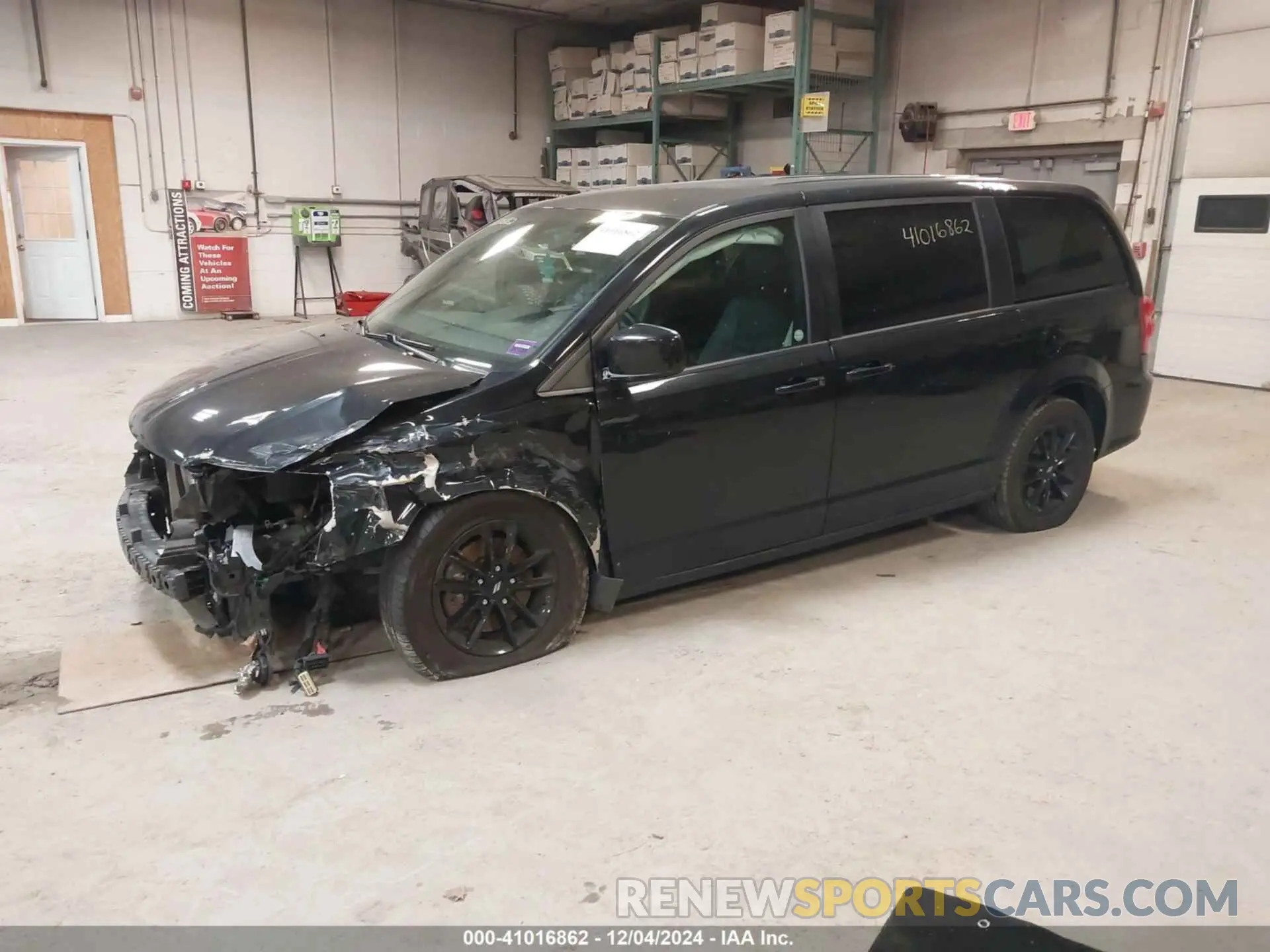 2 Photograph of a damaged car 2C4RDGEG0KR637893 DODGE GRAND CARAVAN 2019