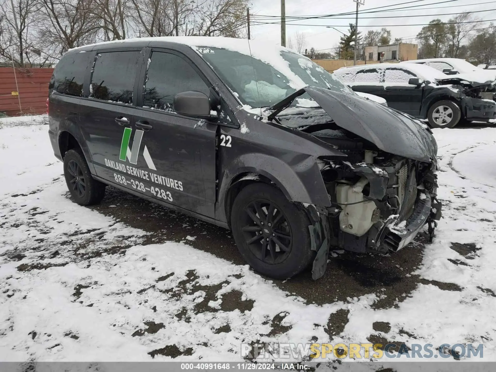 1 Photograph of a damaged car 2C4RDGEG6KR802104 DODGE GRAND CARAVAN 2019