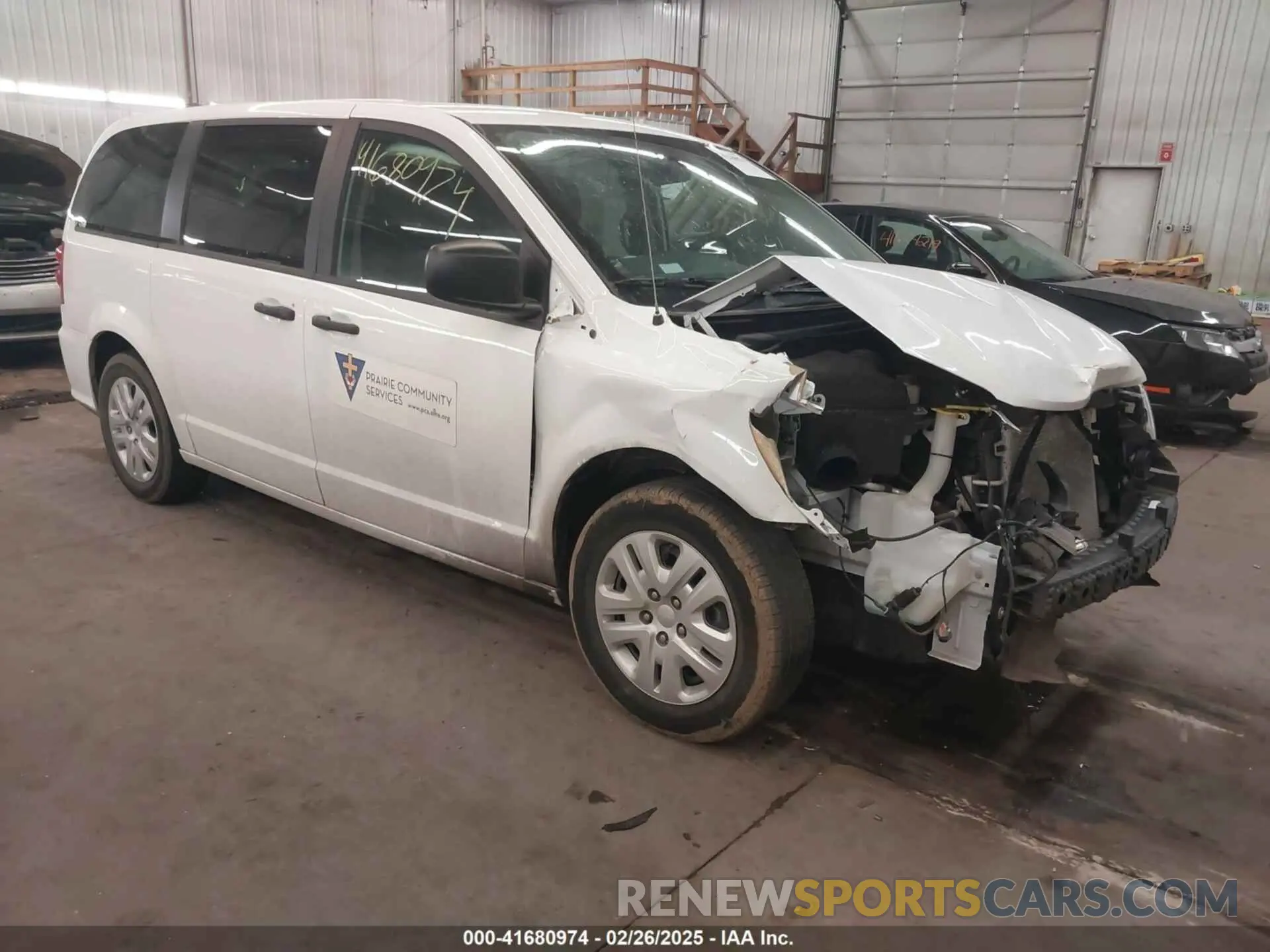 1 Photograph of a damaged car 2C4RDGBG4LR168233 DODGE GRAND CARAVAN 2020