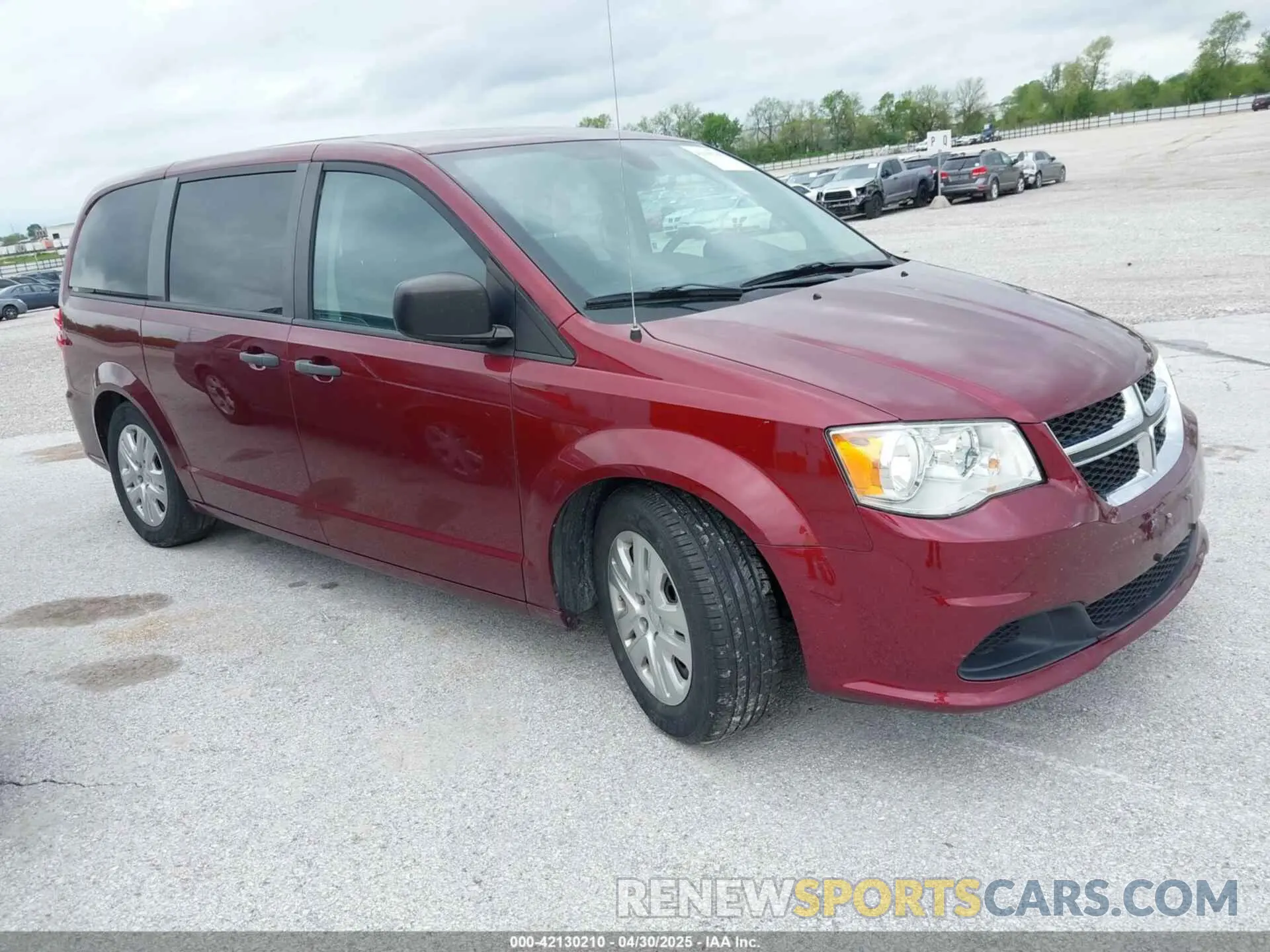1 Photograph of a damaged car 2C4RDGBG6LR196938 DODGE GRAND CARAVAN 2020