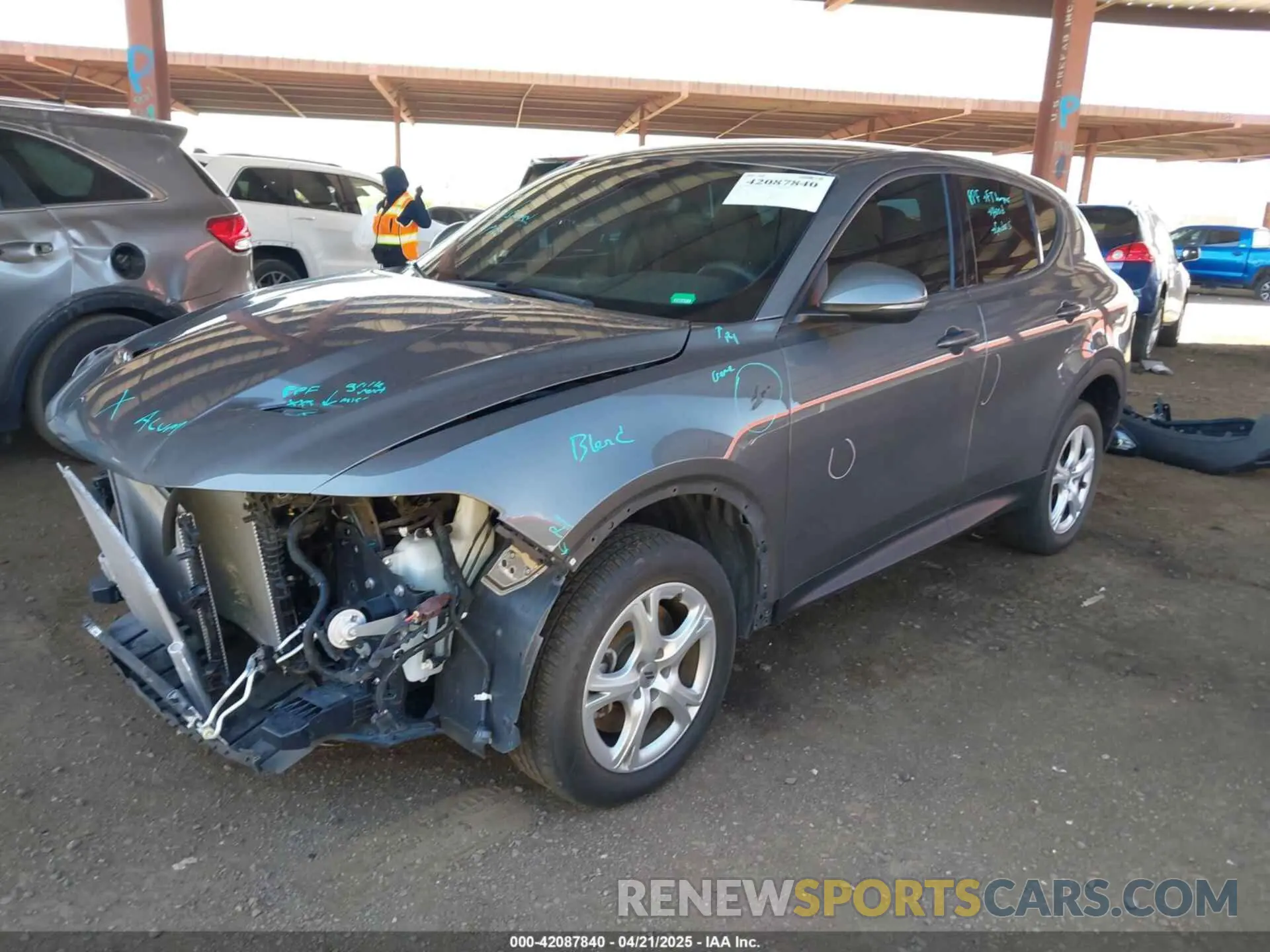 2 Photograph of a damaged car ZACNDFAN2P3A01833 DODGE HORNET 2023