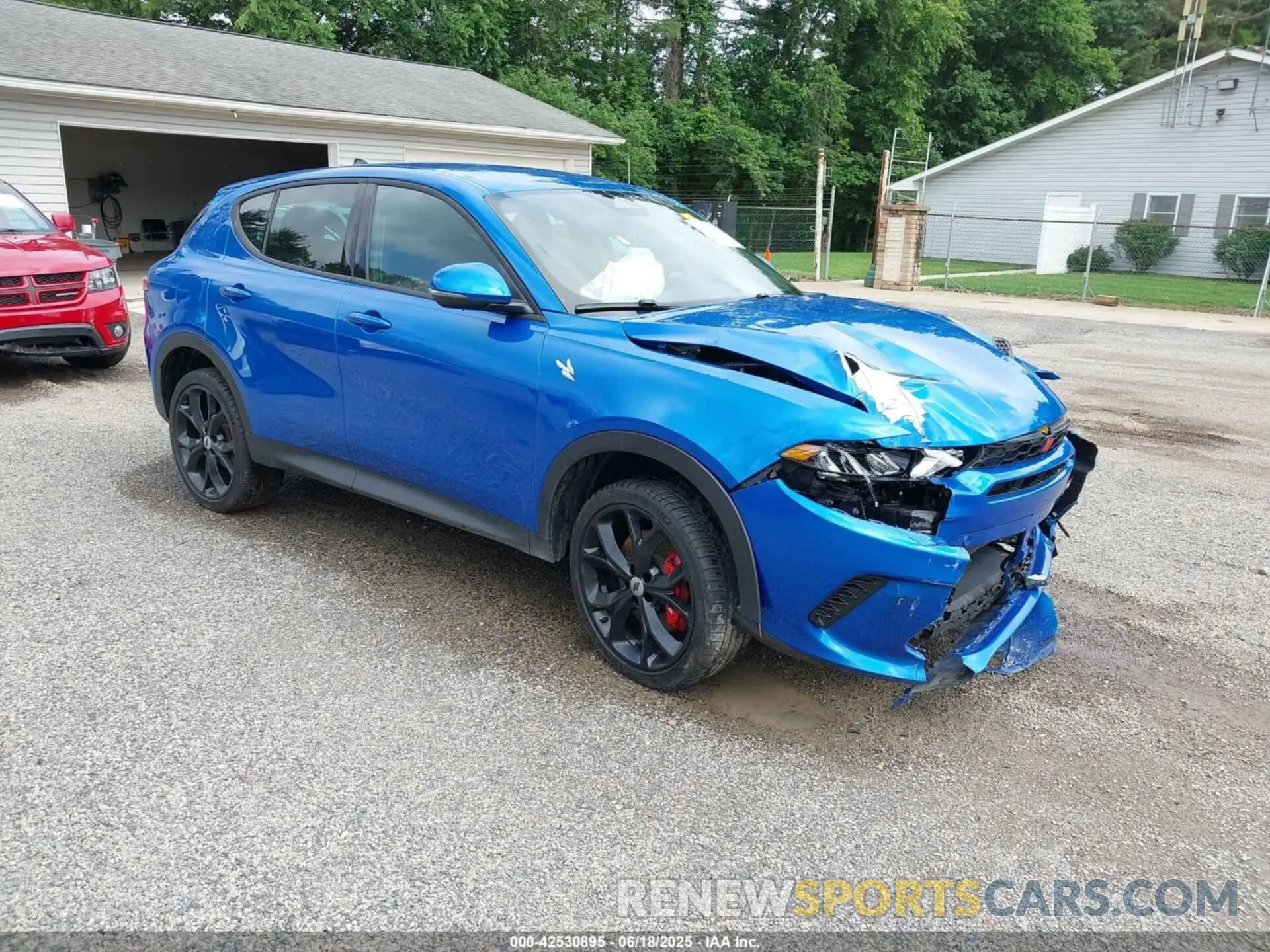 1 Photograph of a damaged car ZACNDFAN4R3A36361 DODGE HORNET 2024